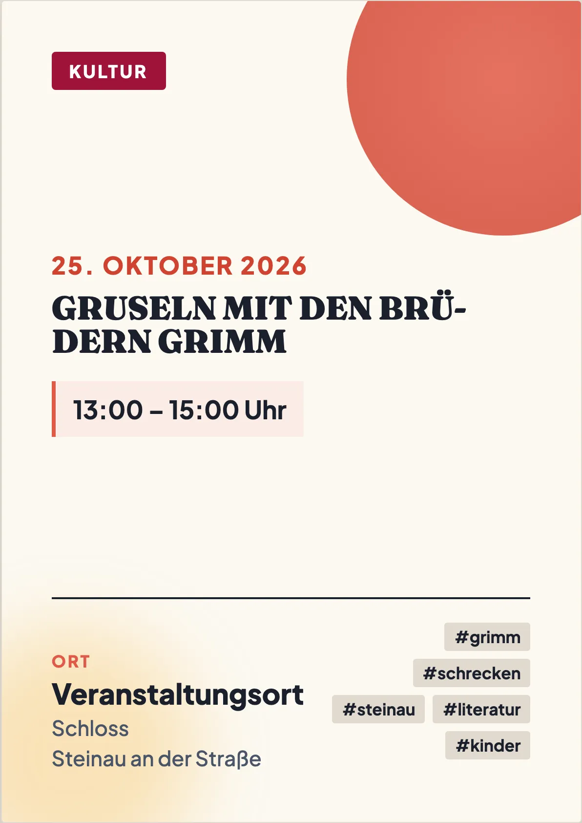 Veranstaltungsflyer