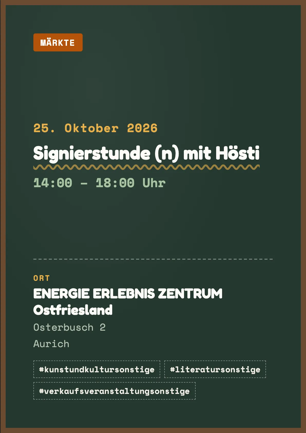 Veranstaltungsflyer