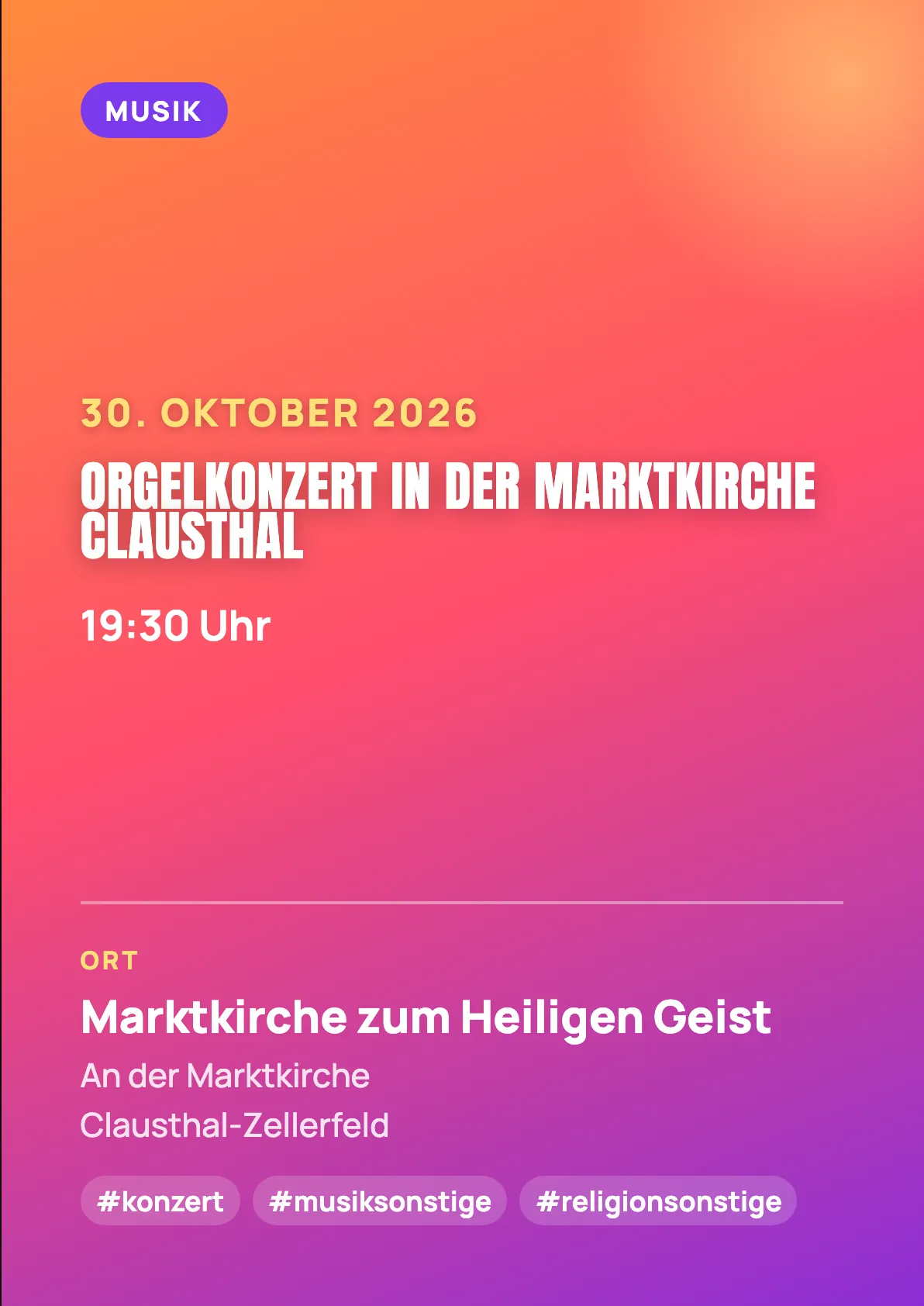 Veranstaltungsflyer