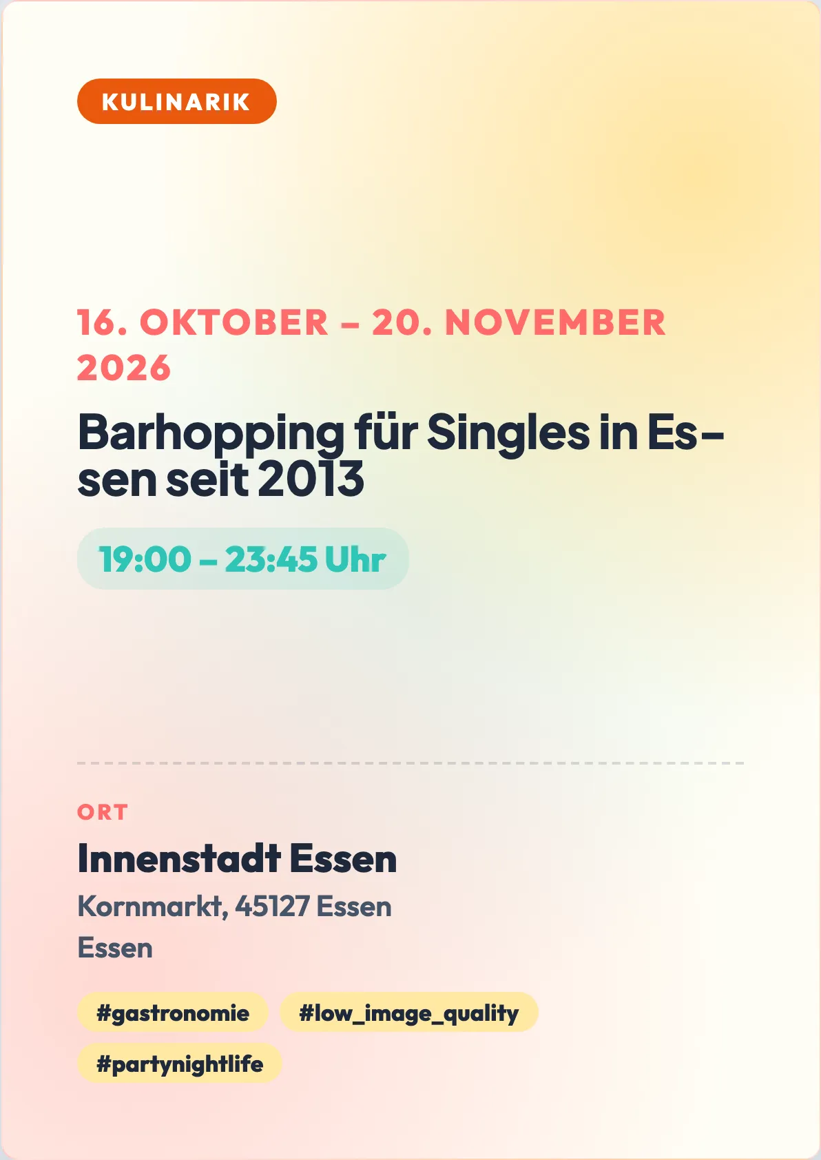 Veranstaltungsflyer