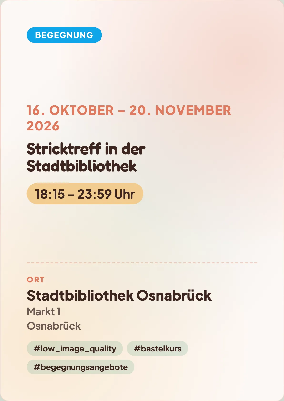 Veranstaltungsflyer