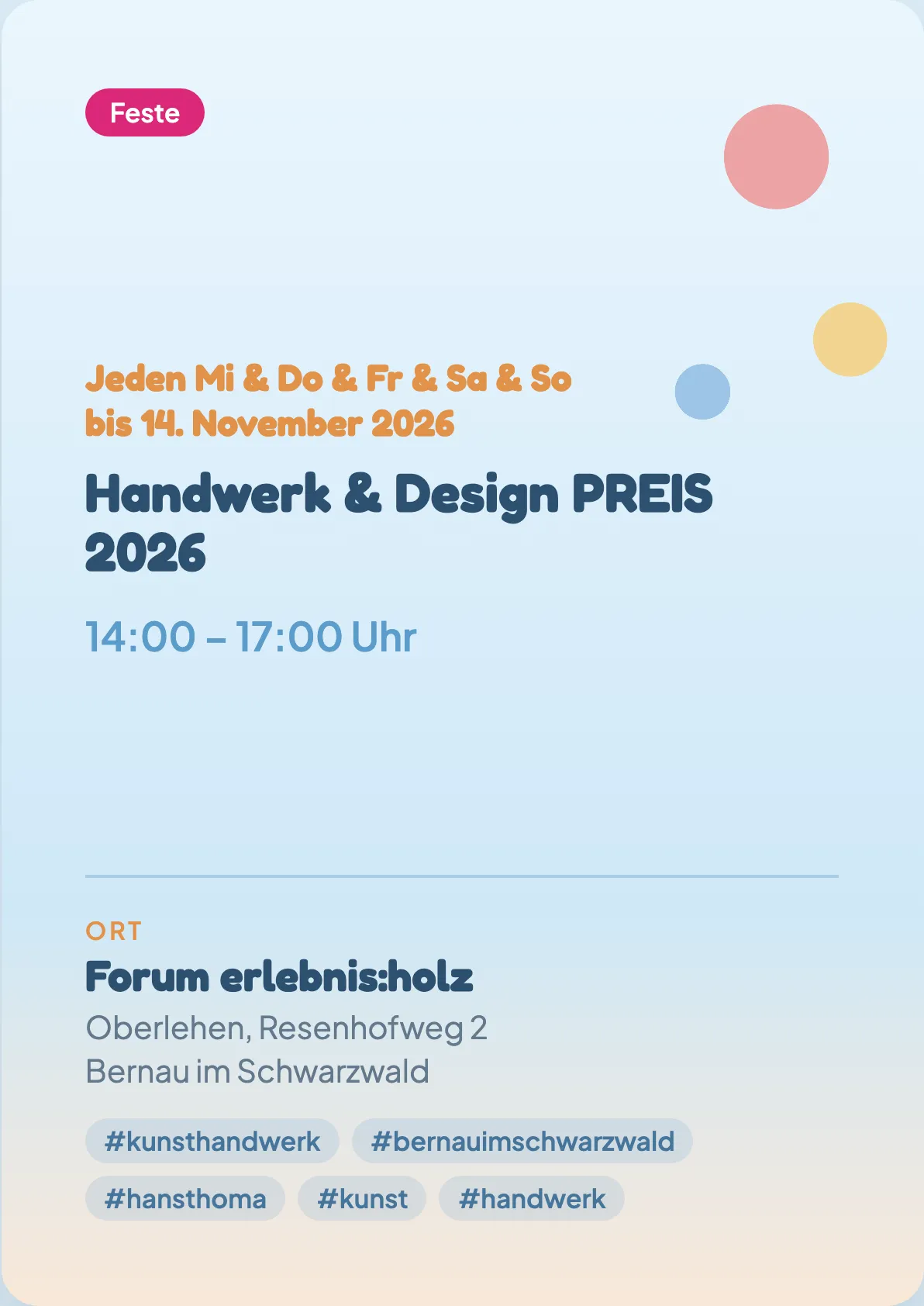 Veranstaltungsflyer
