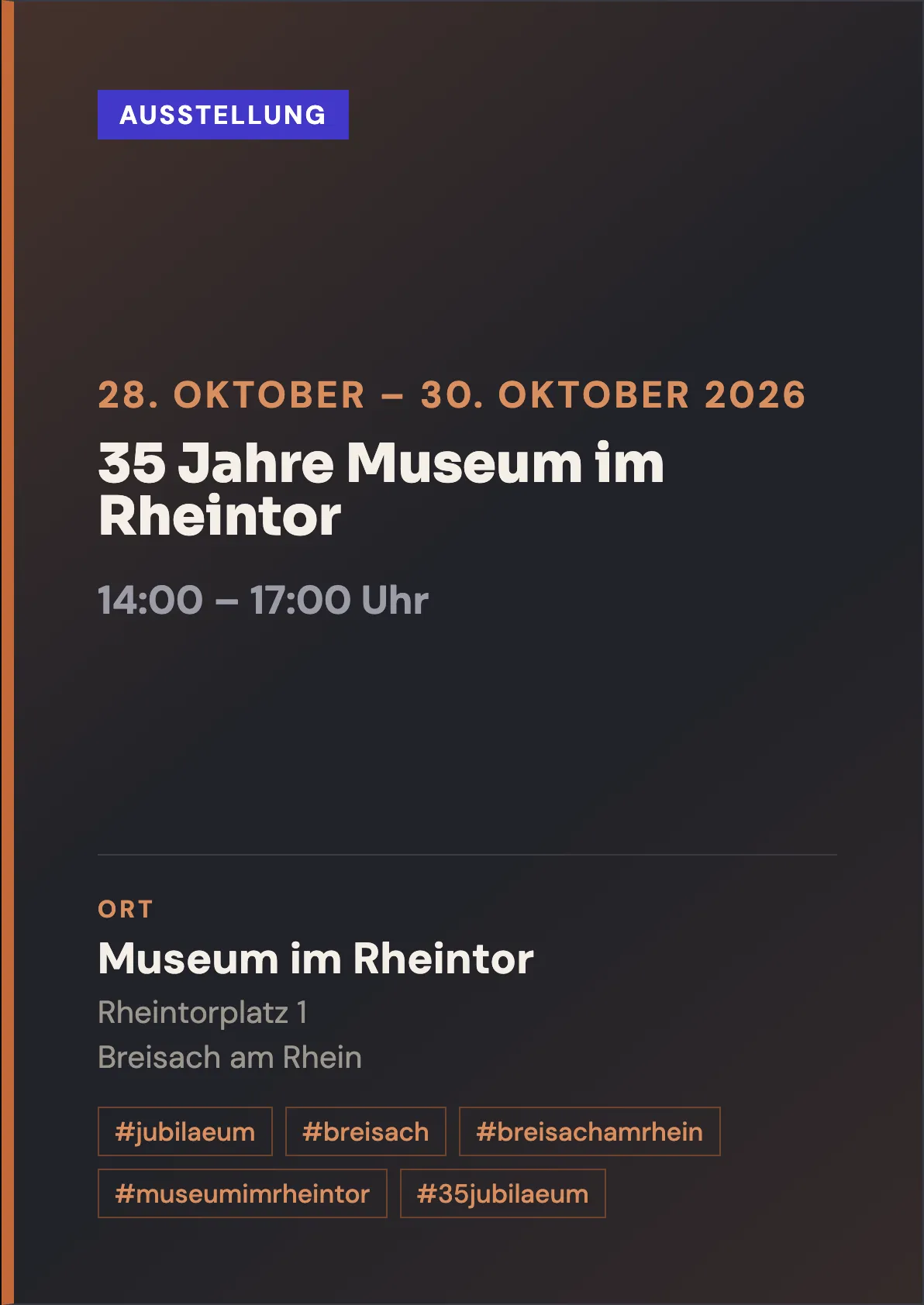 Veranstaltungsflyer