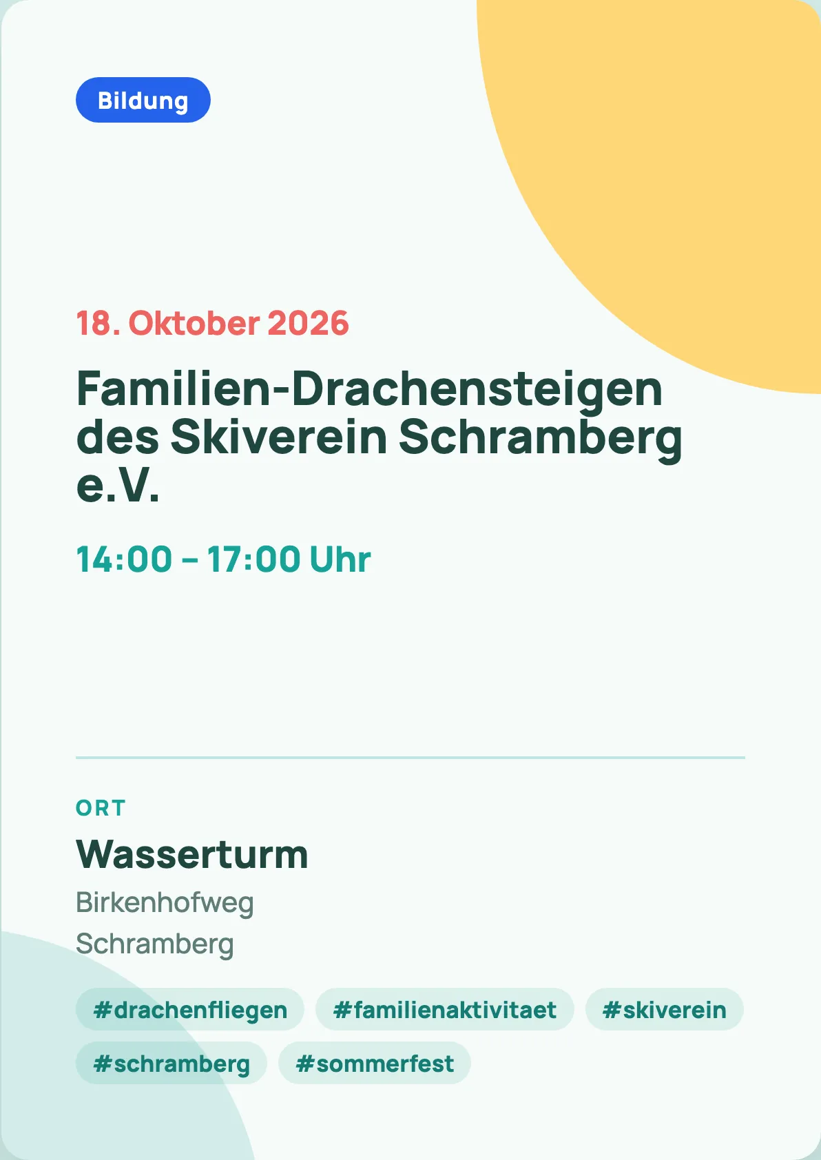 Veranstaltungsflyer