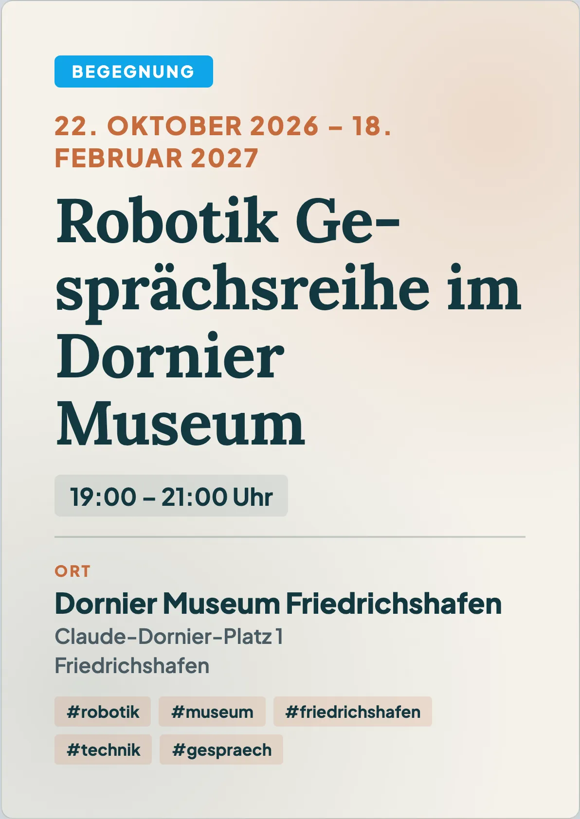 Veranstaltungsflyer