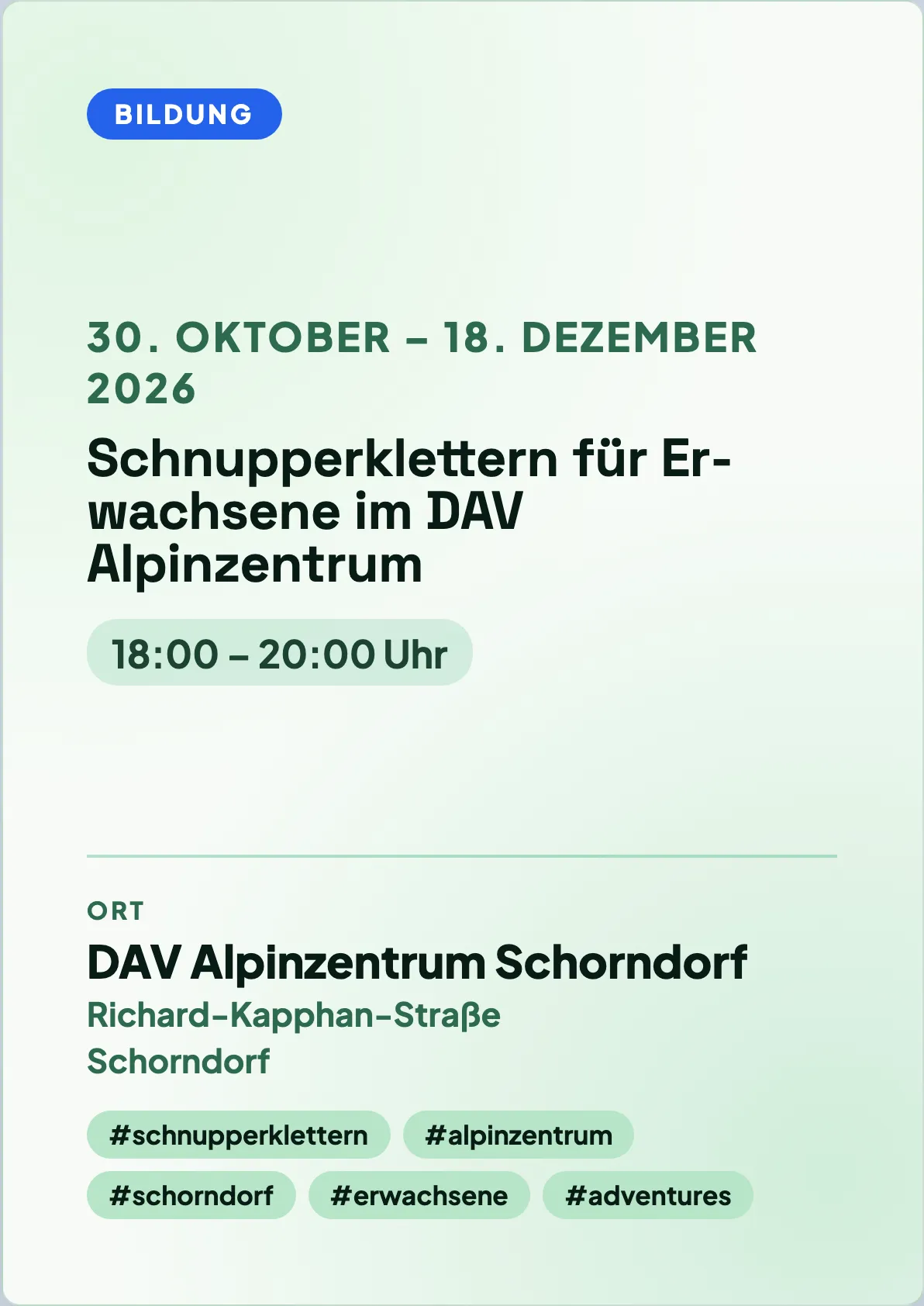 Veranstaltungsflyer