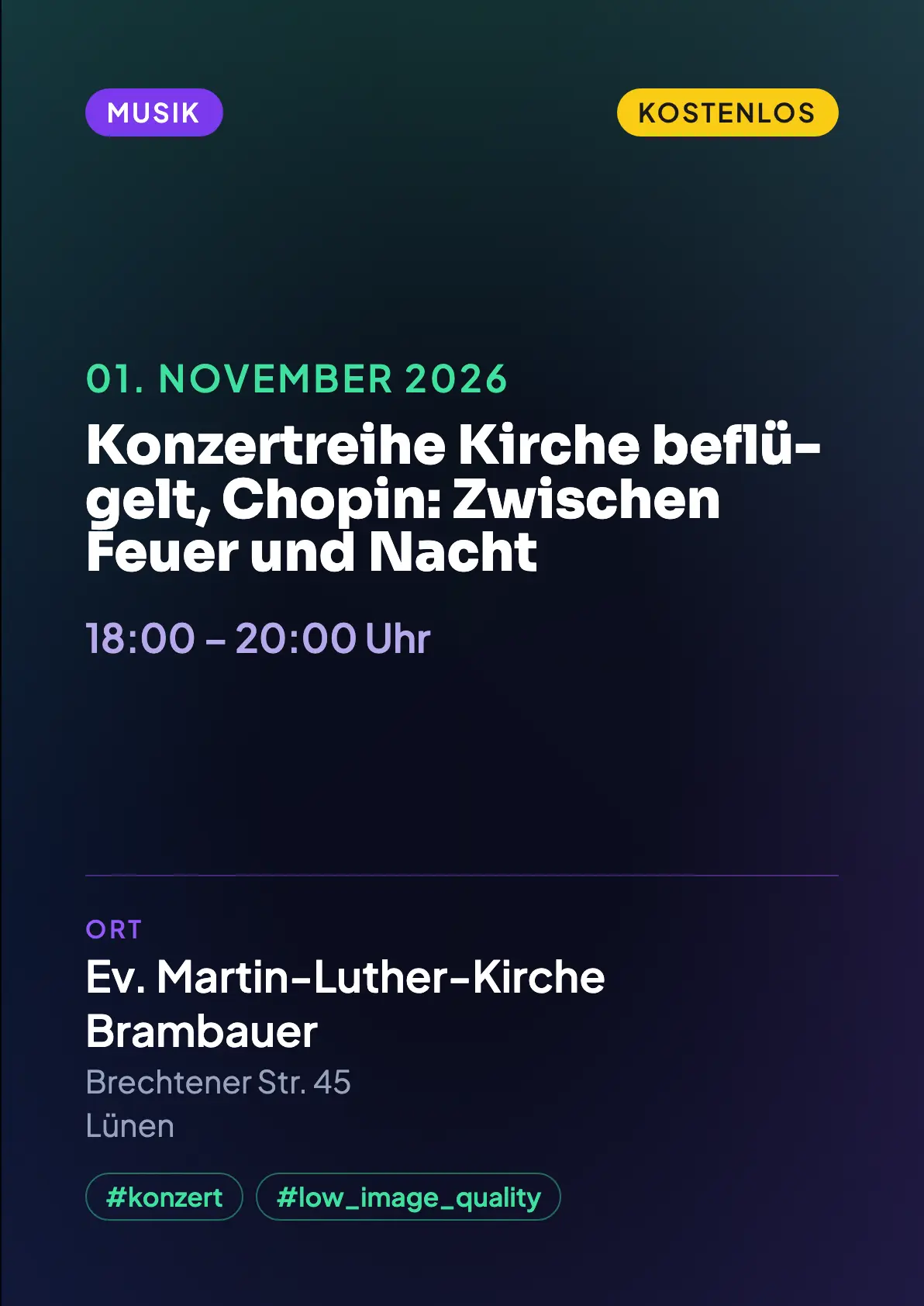 Veranstaltungsflyer