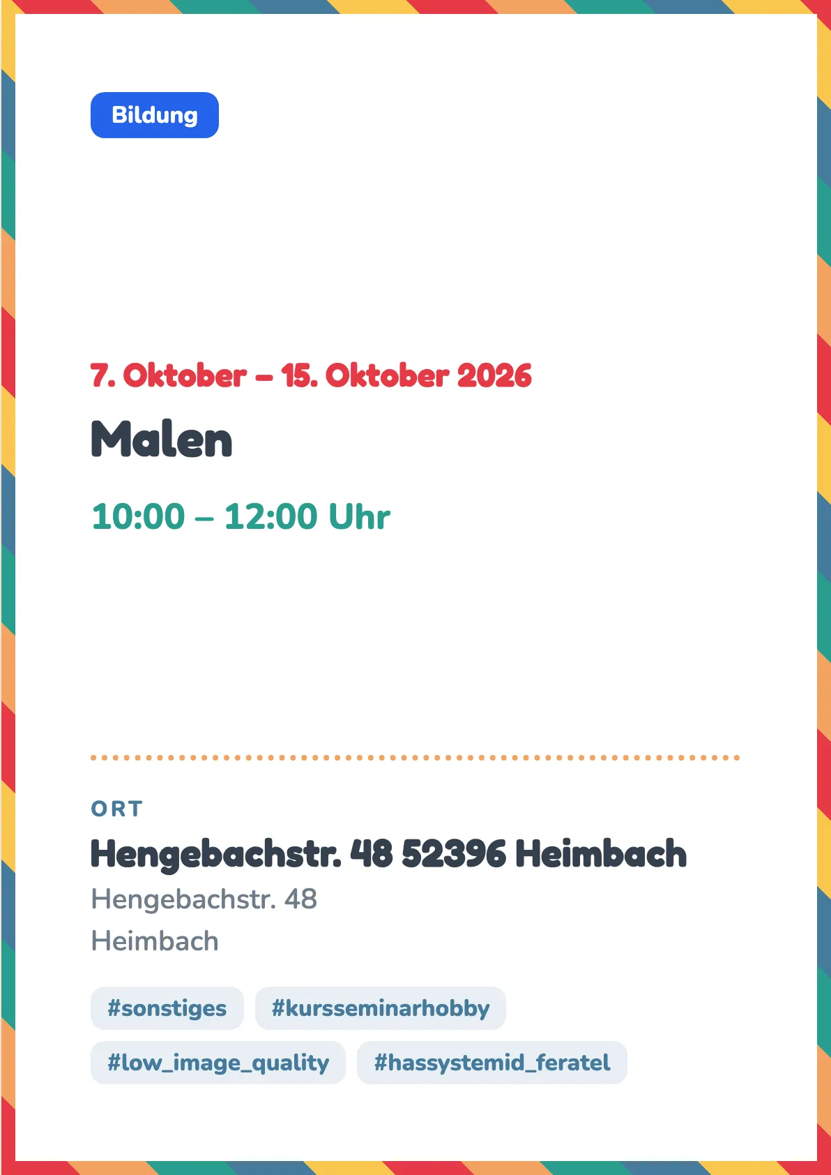 Veranstaltungsflyer