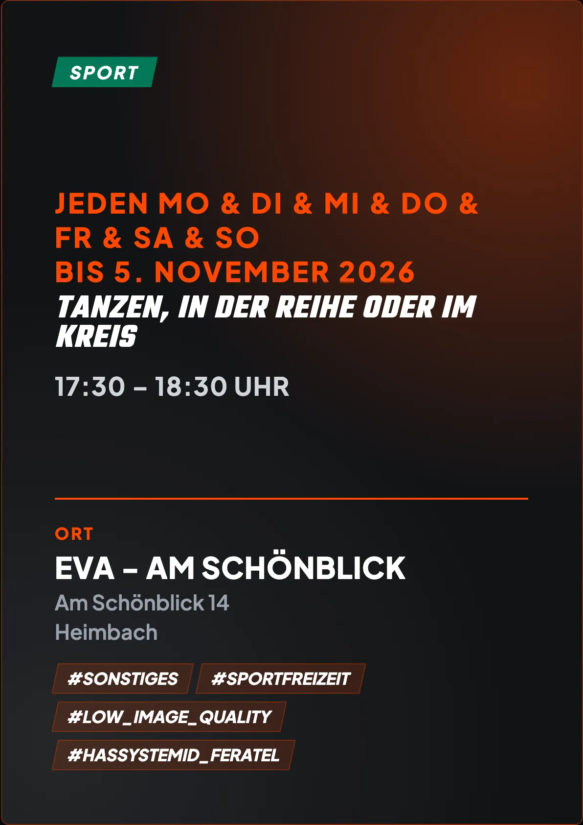 Veranstaltungsflyer