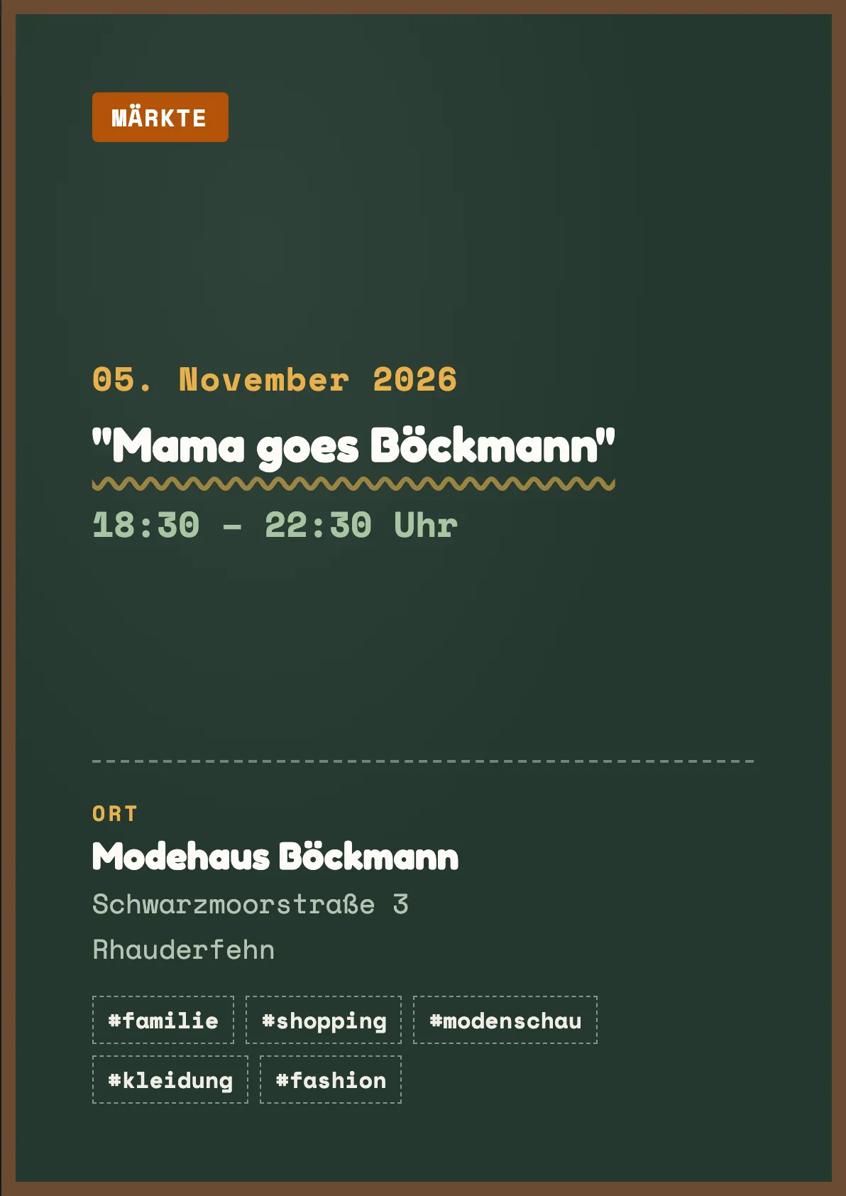 Veranstaltungsflyer