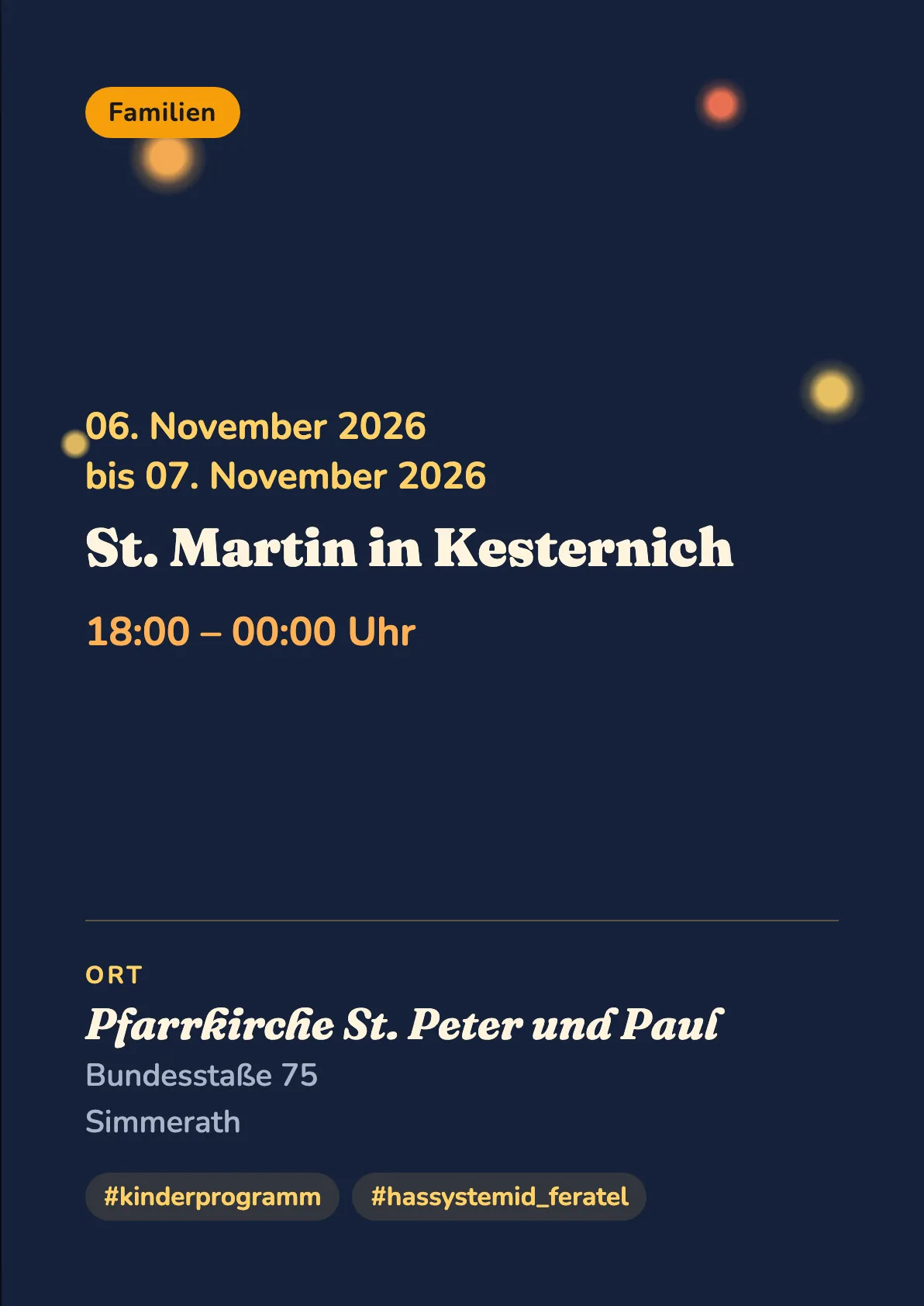 Veranstaltungsflyer