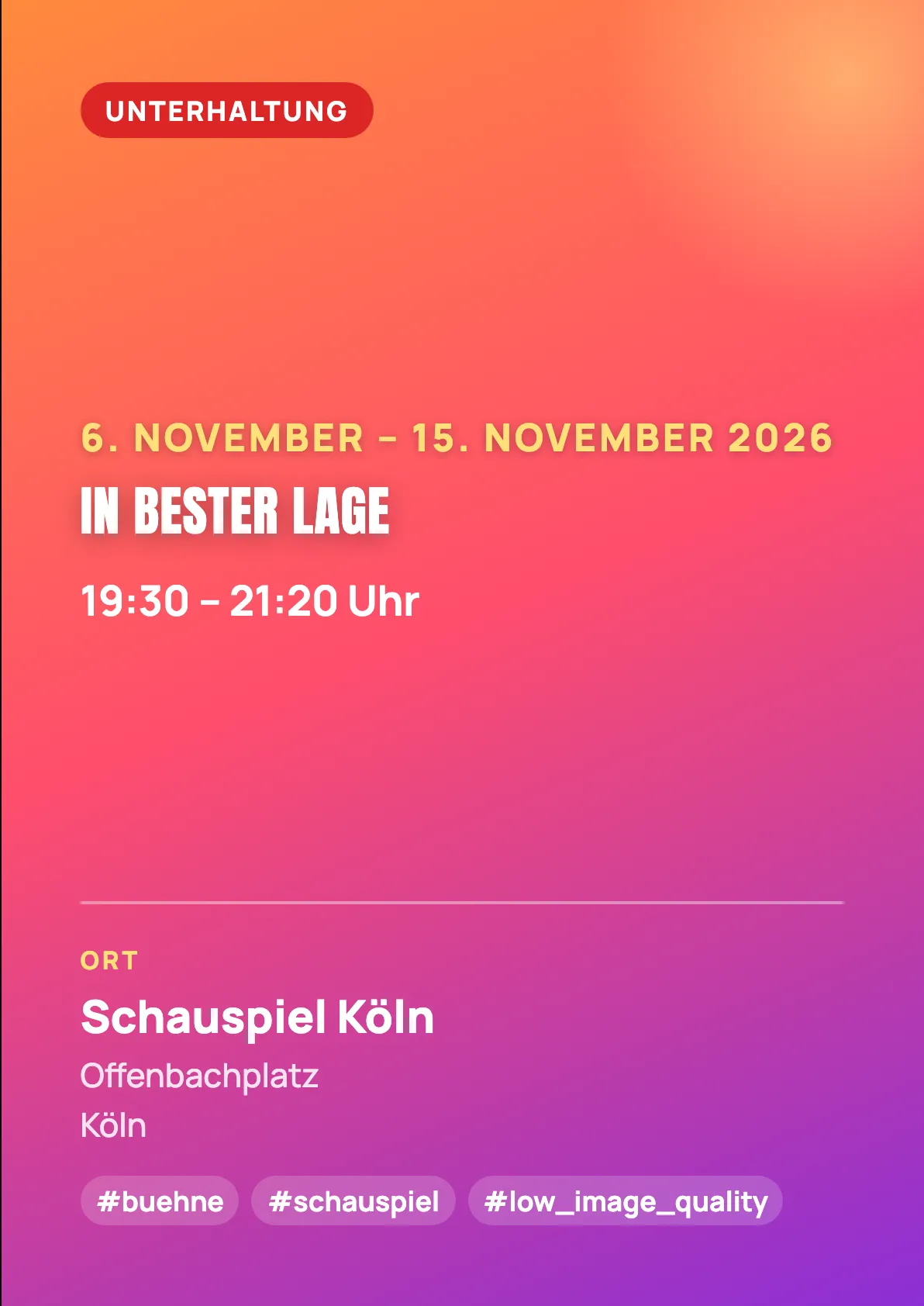 Veranstaltungsflyer