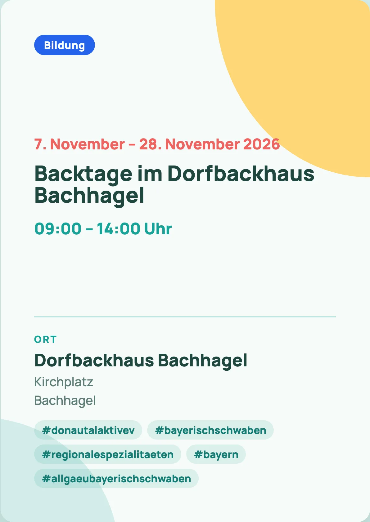 Veranstaltungsflyer