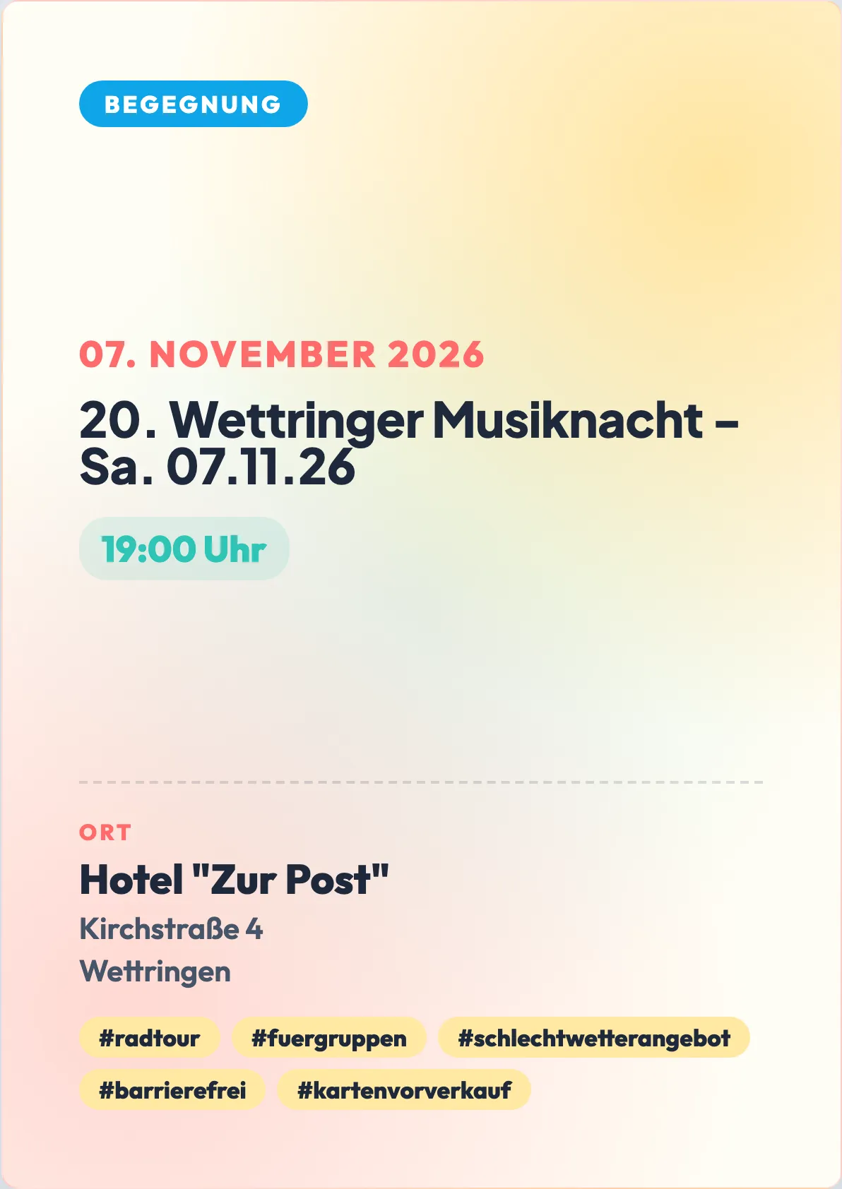 Veranstaltungsflyer