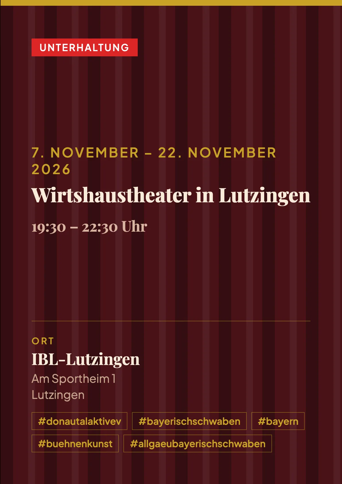 Veranstaltungsflyer