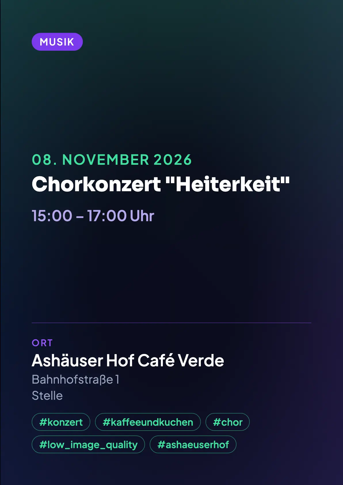 Veranstaltungsflyer