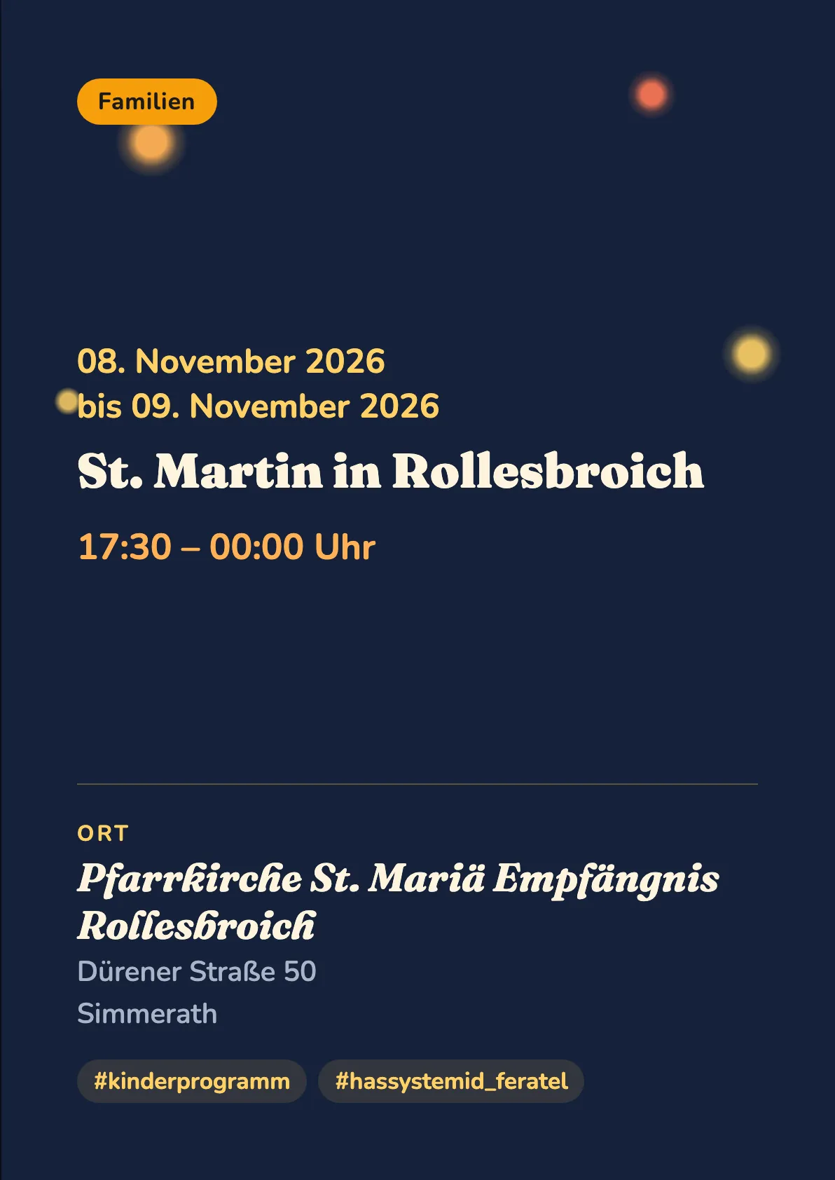 Veranstaltungsflyer
