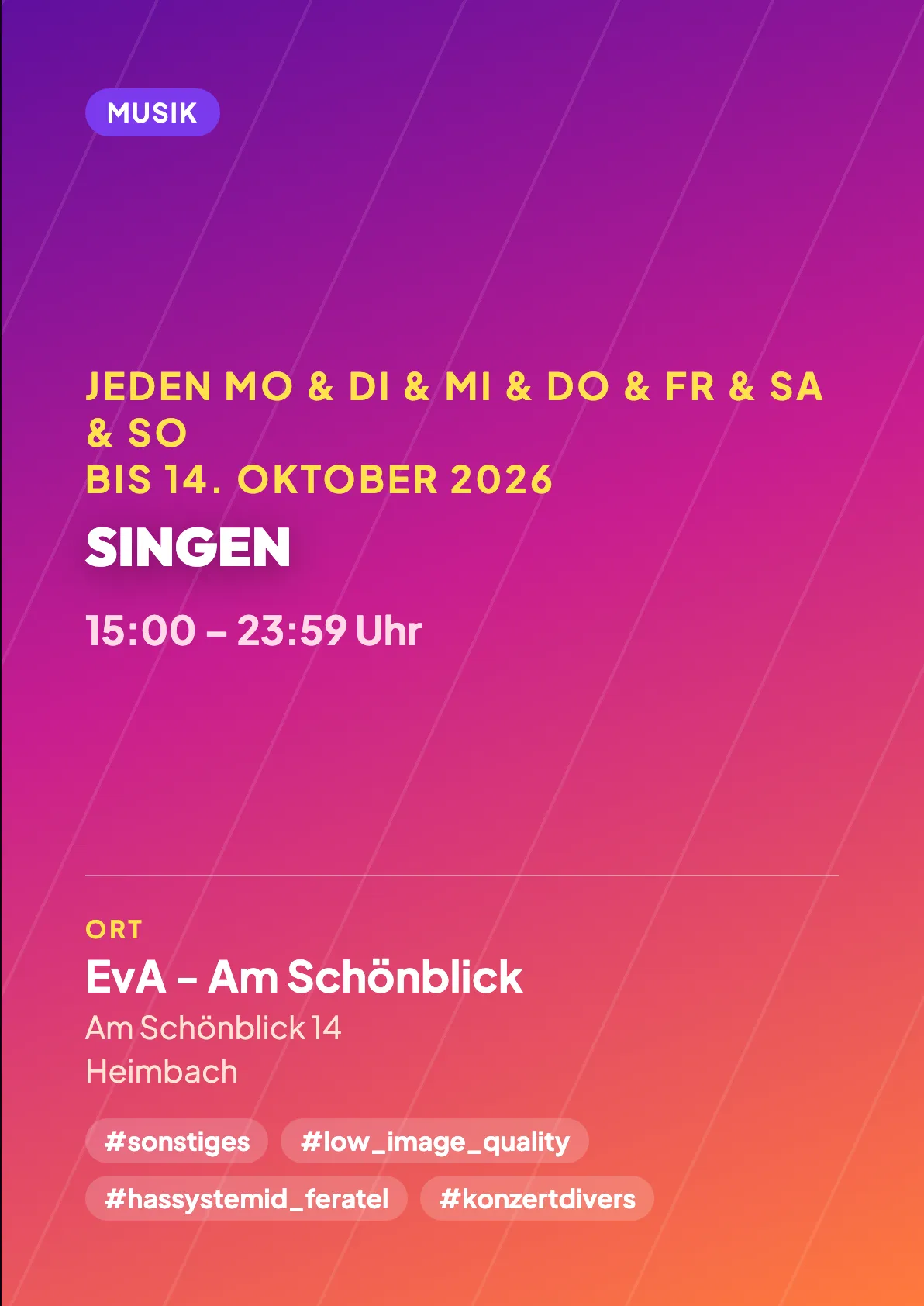 Veranstaltungsflyer