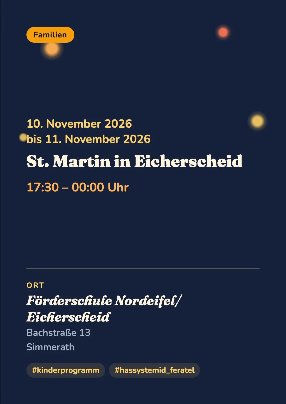 Veranstaltungsflyer