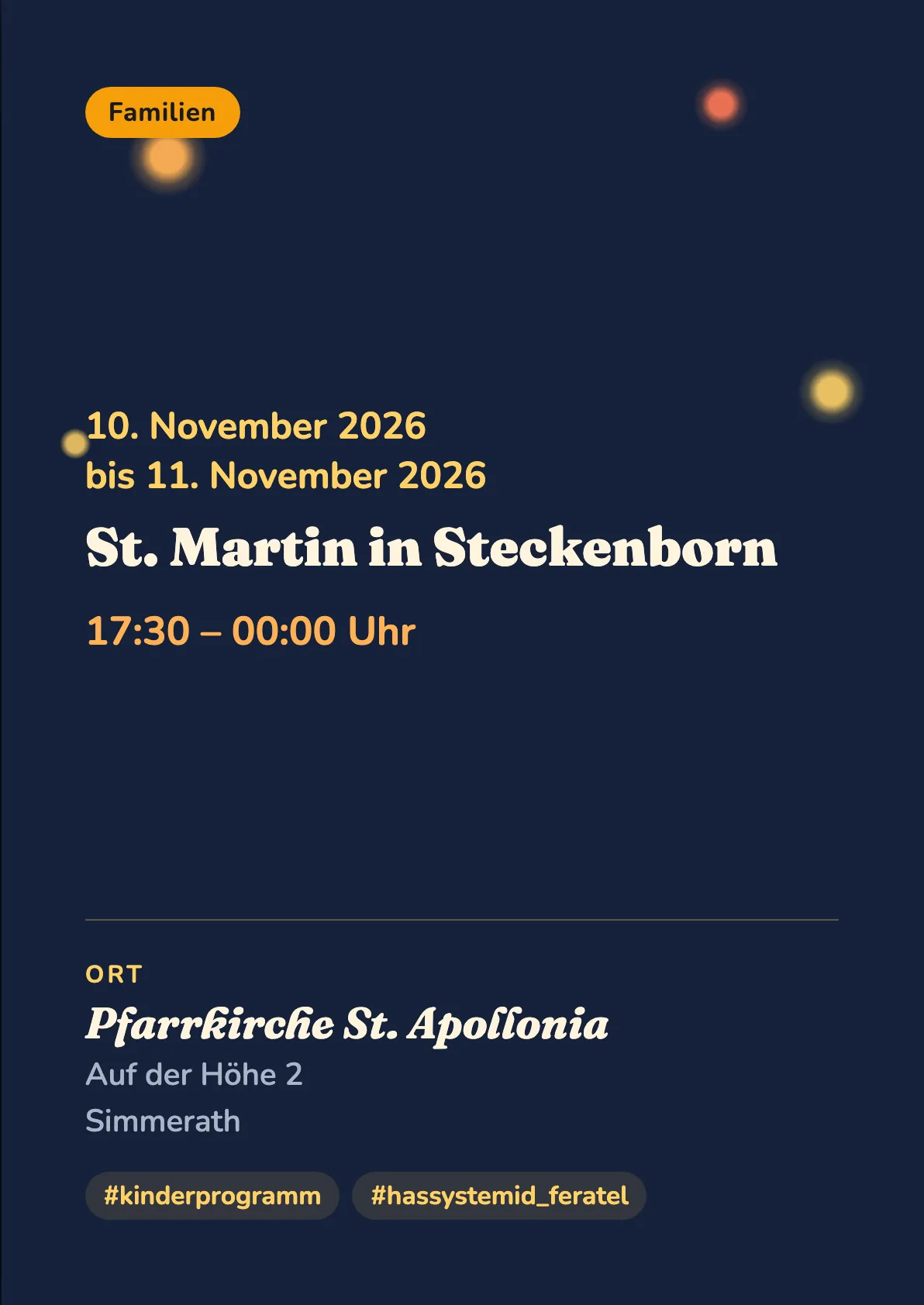 Veranstaltungsflyer