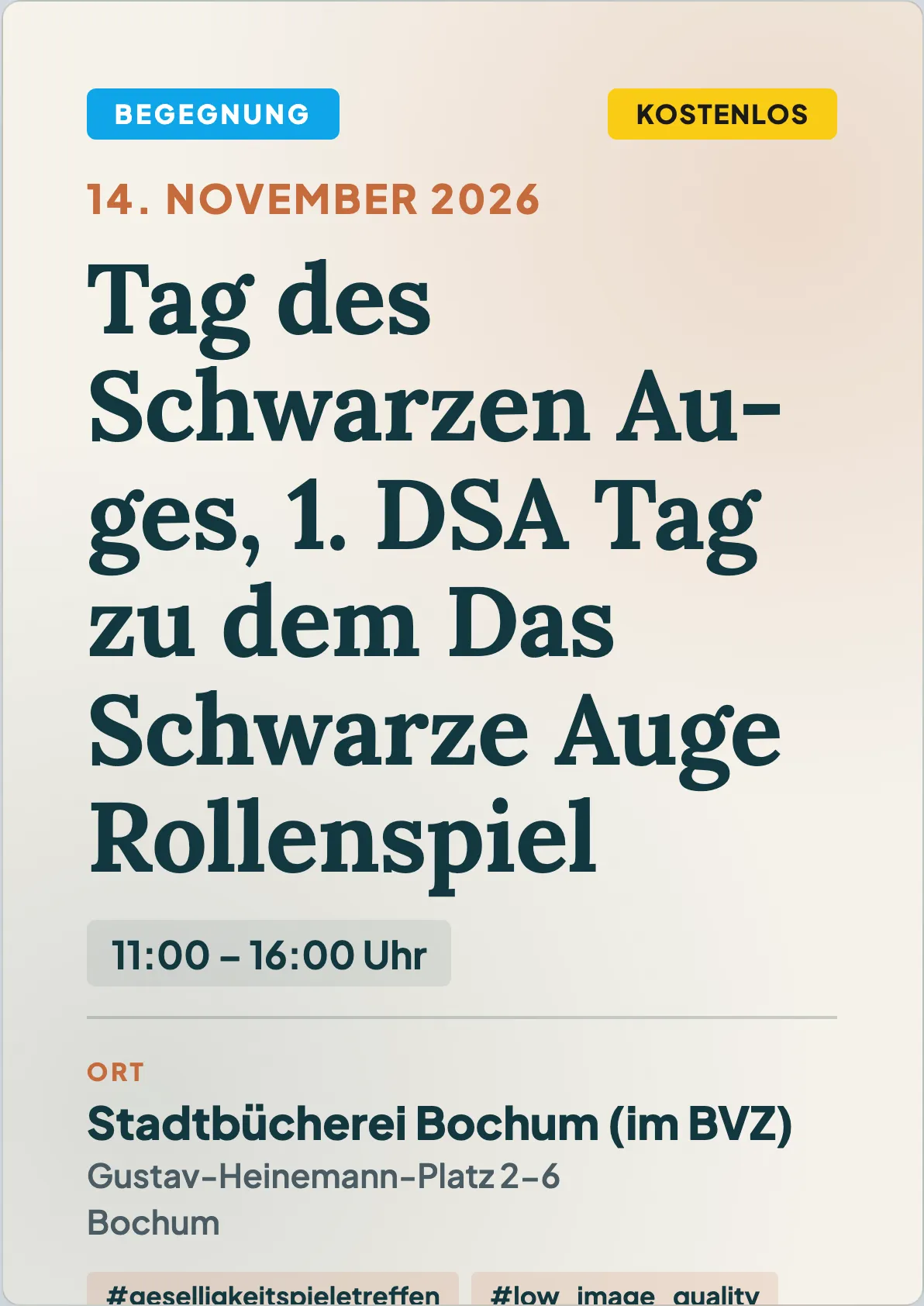 Veranstaltungsflyer
