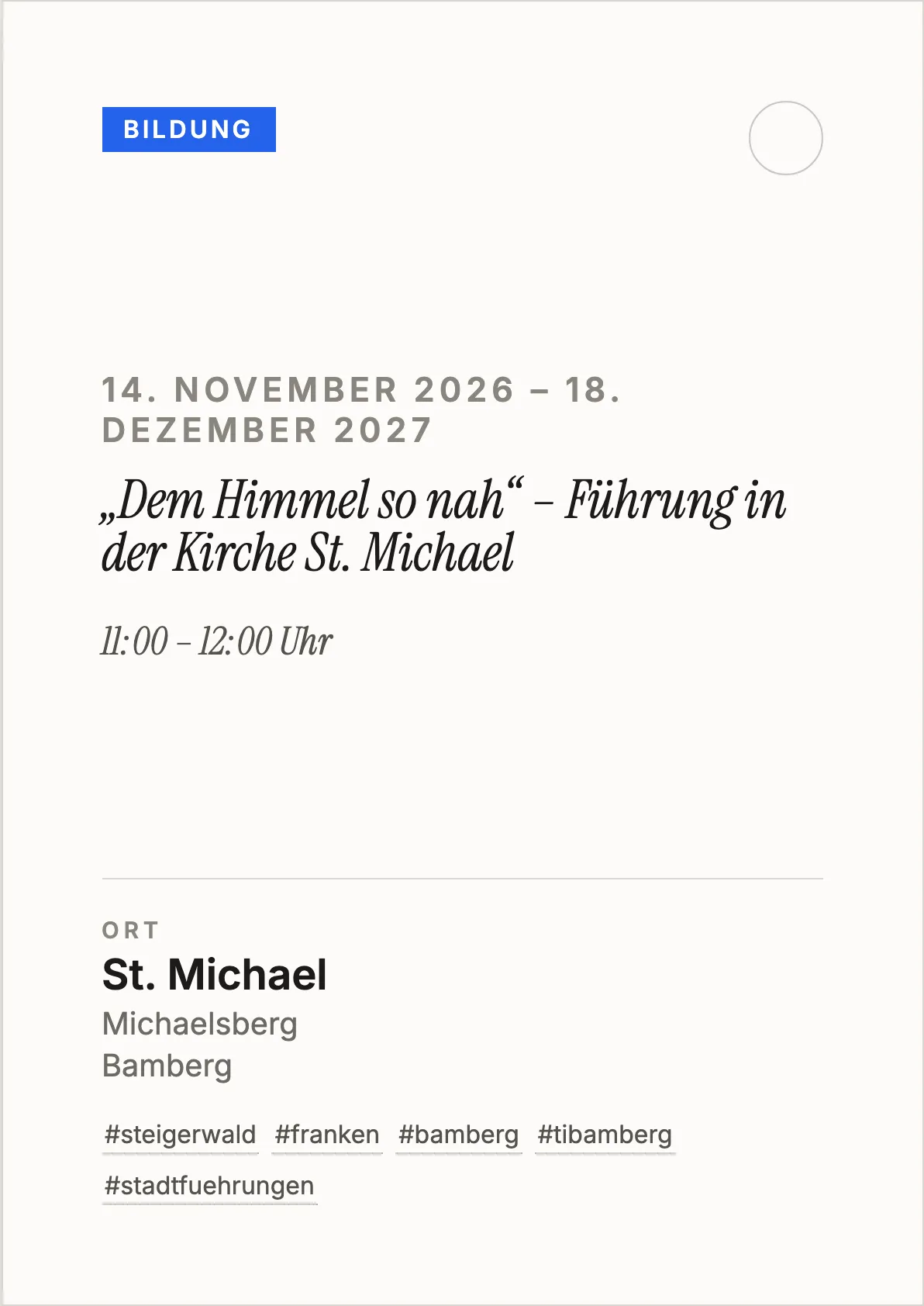 Veranstaltungsflyer