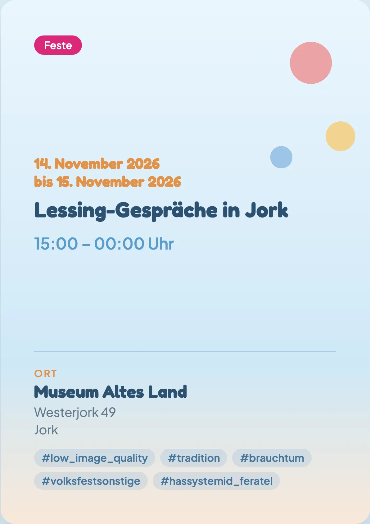 Veranstaltungsflyer