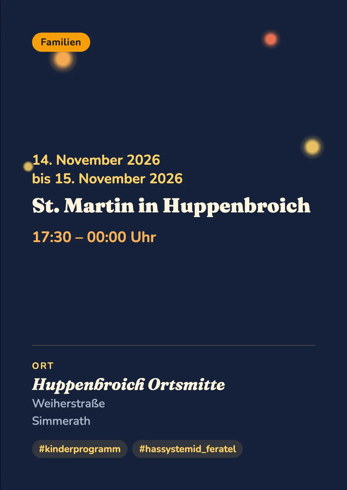 Veranstaltungsflyer
