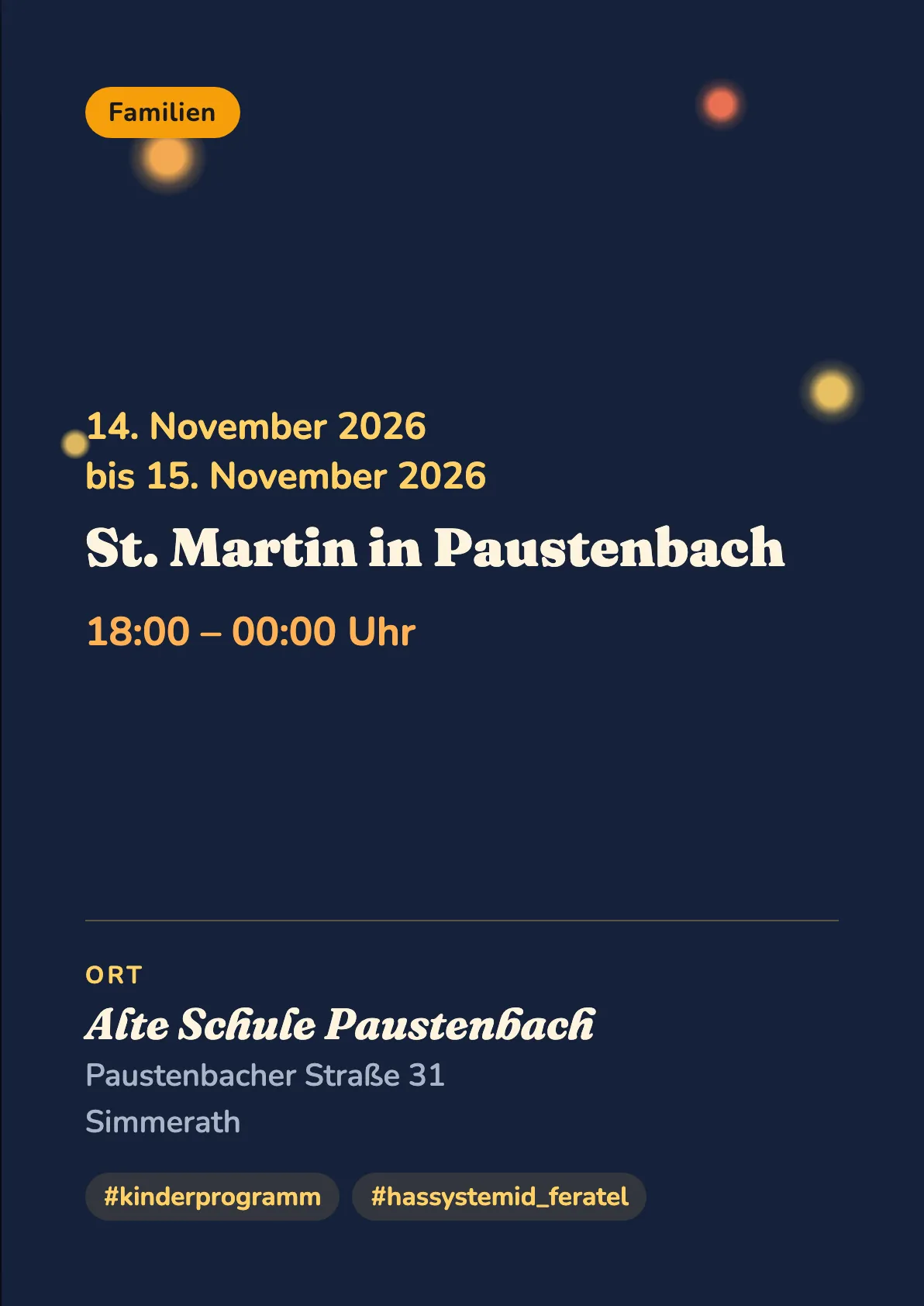 Veranstaltungsflyer