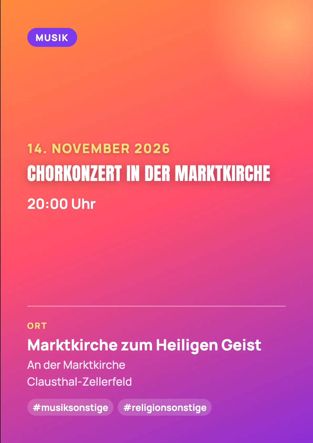 Veranstaltungsflyer