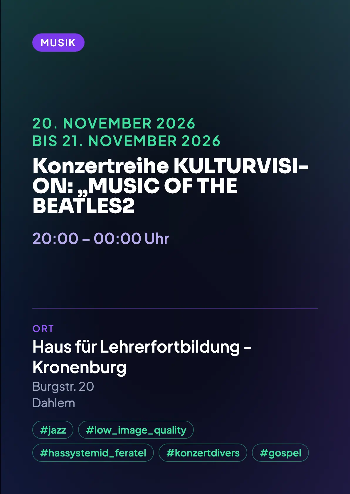 Veranstaltungsflyer