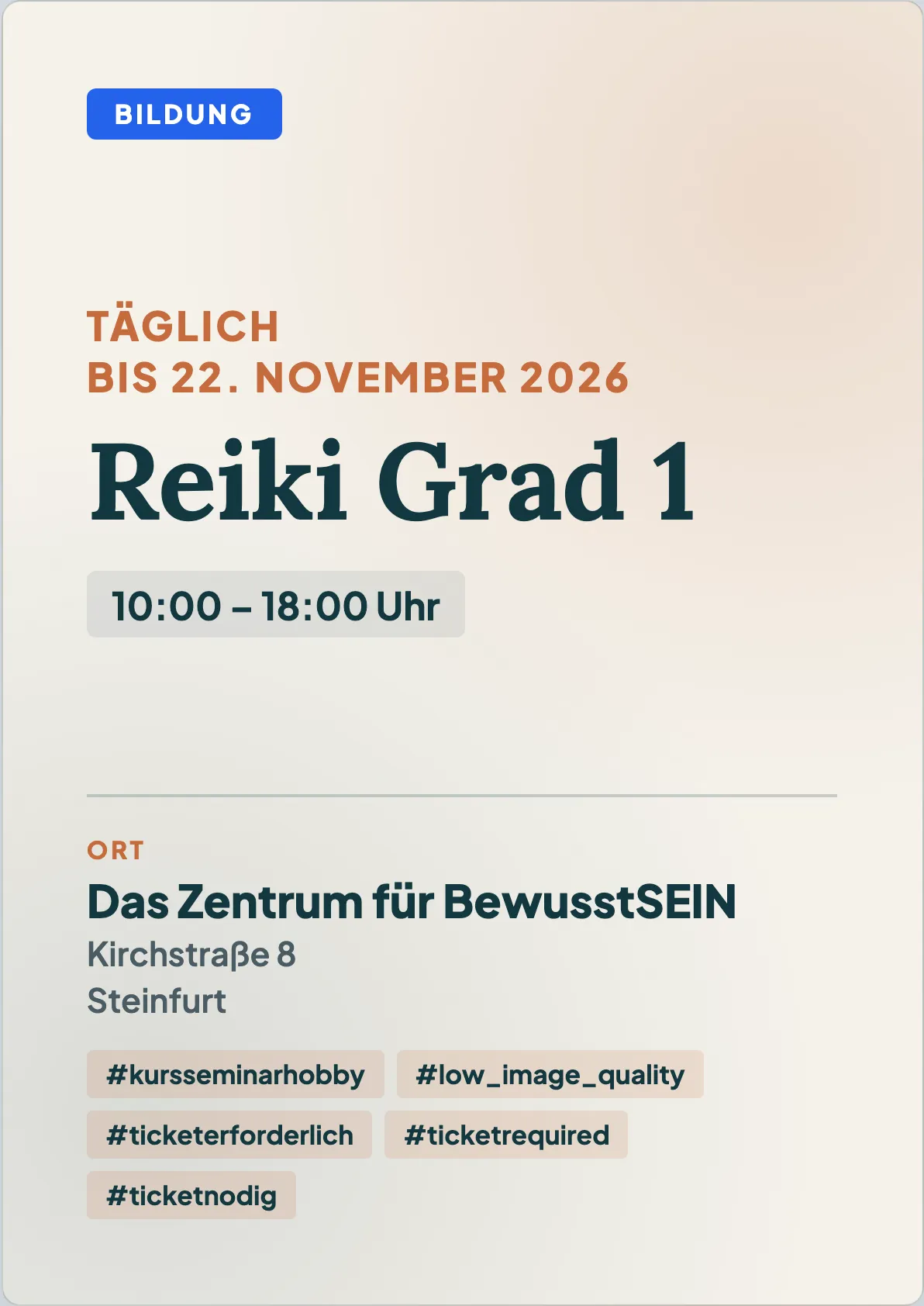 Veranstaltungsflyer