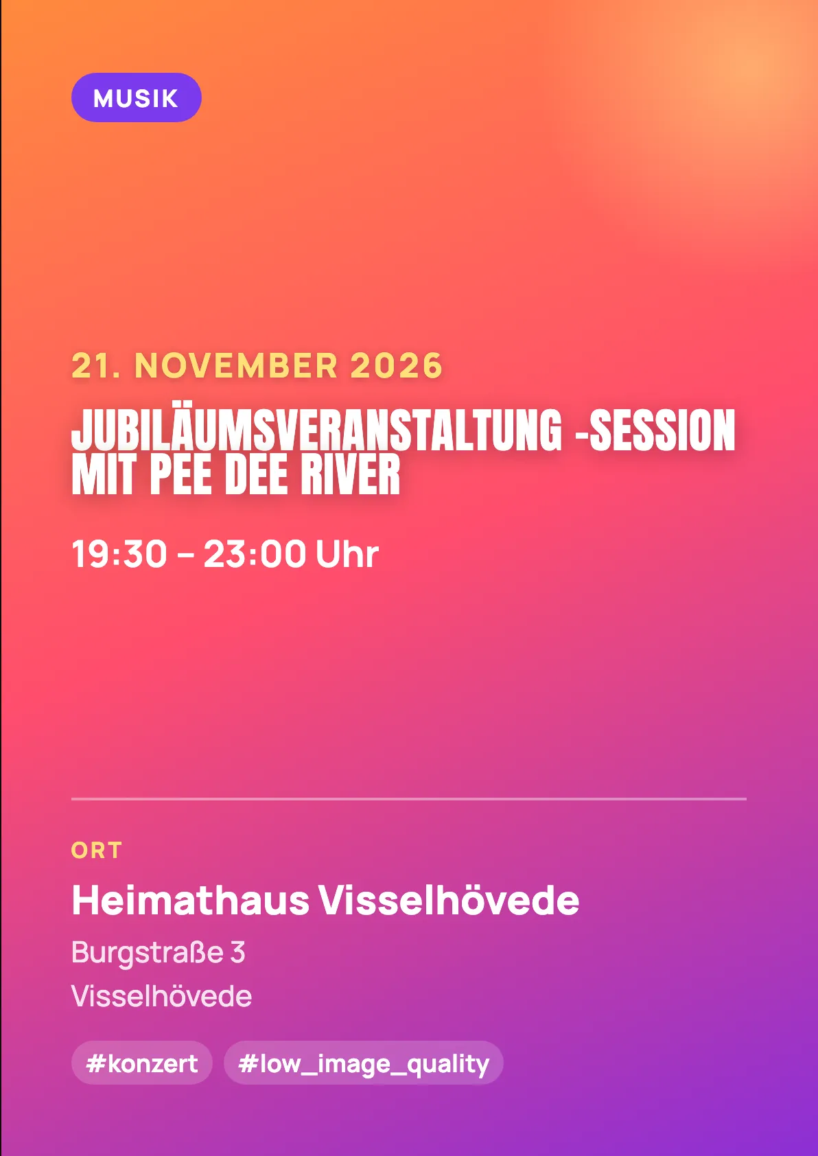 Veranstaltungsflyer