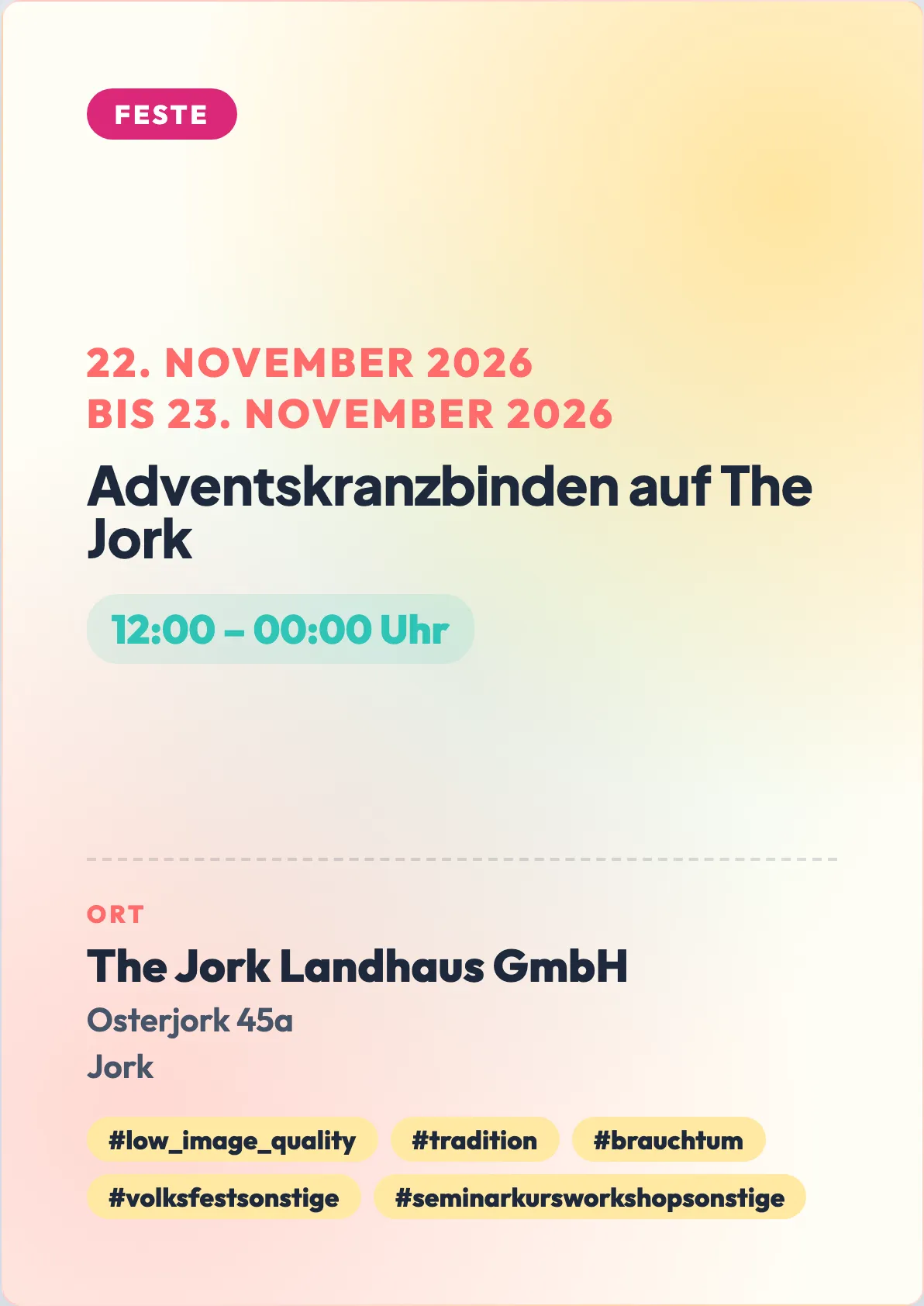 Veranstaltungsflyer