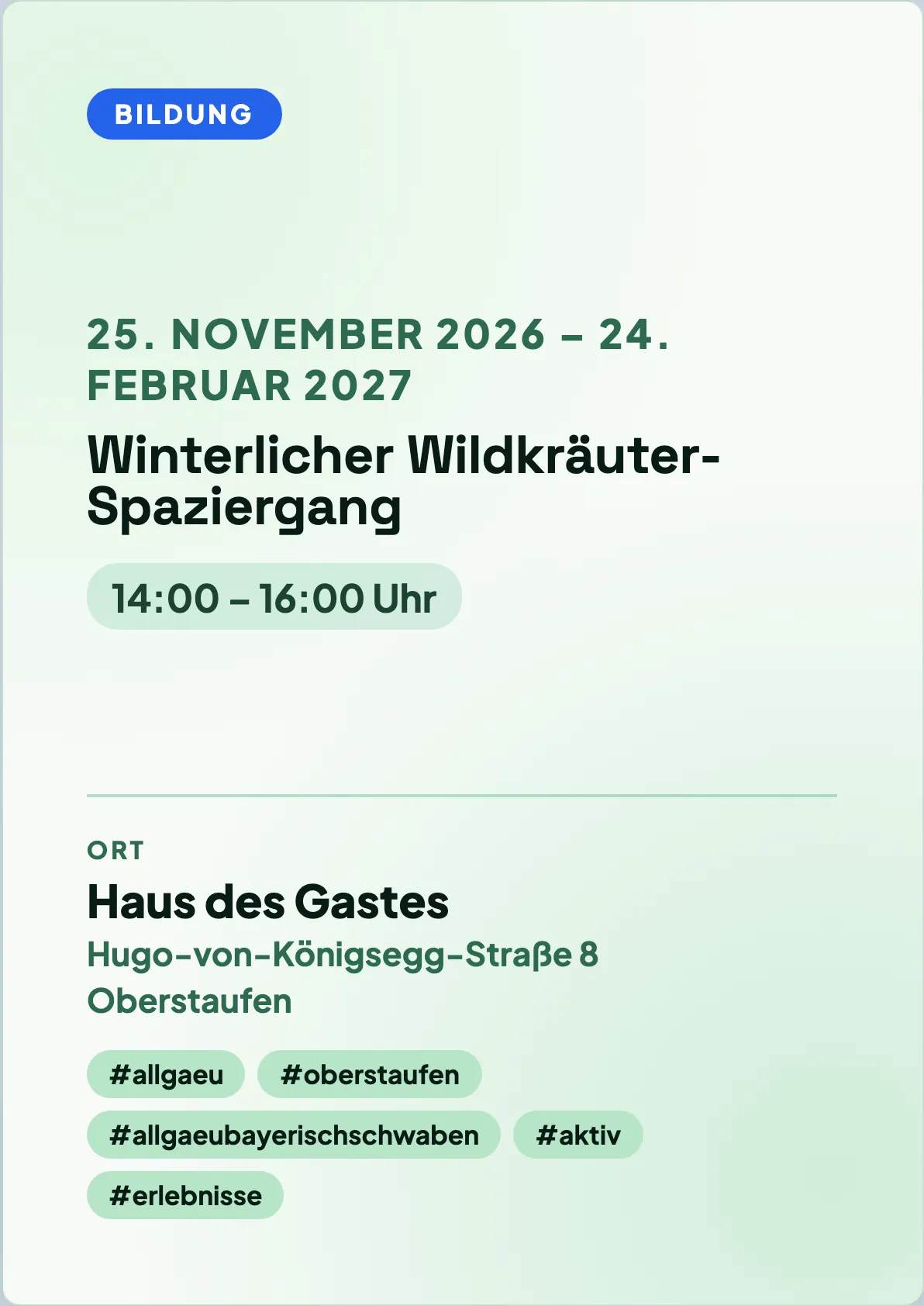 Veranstaltungsflyer