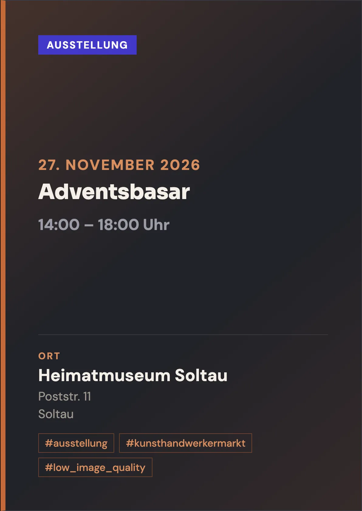 Veranstaltungsflyer