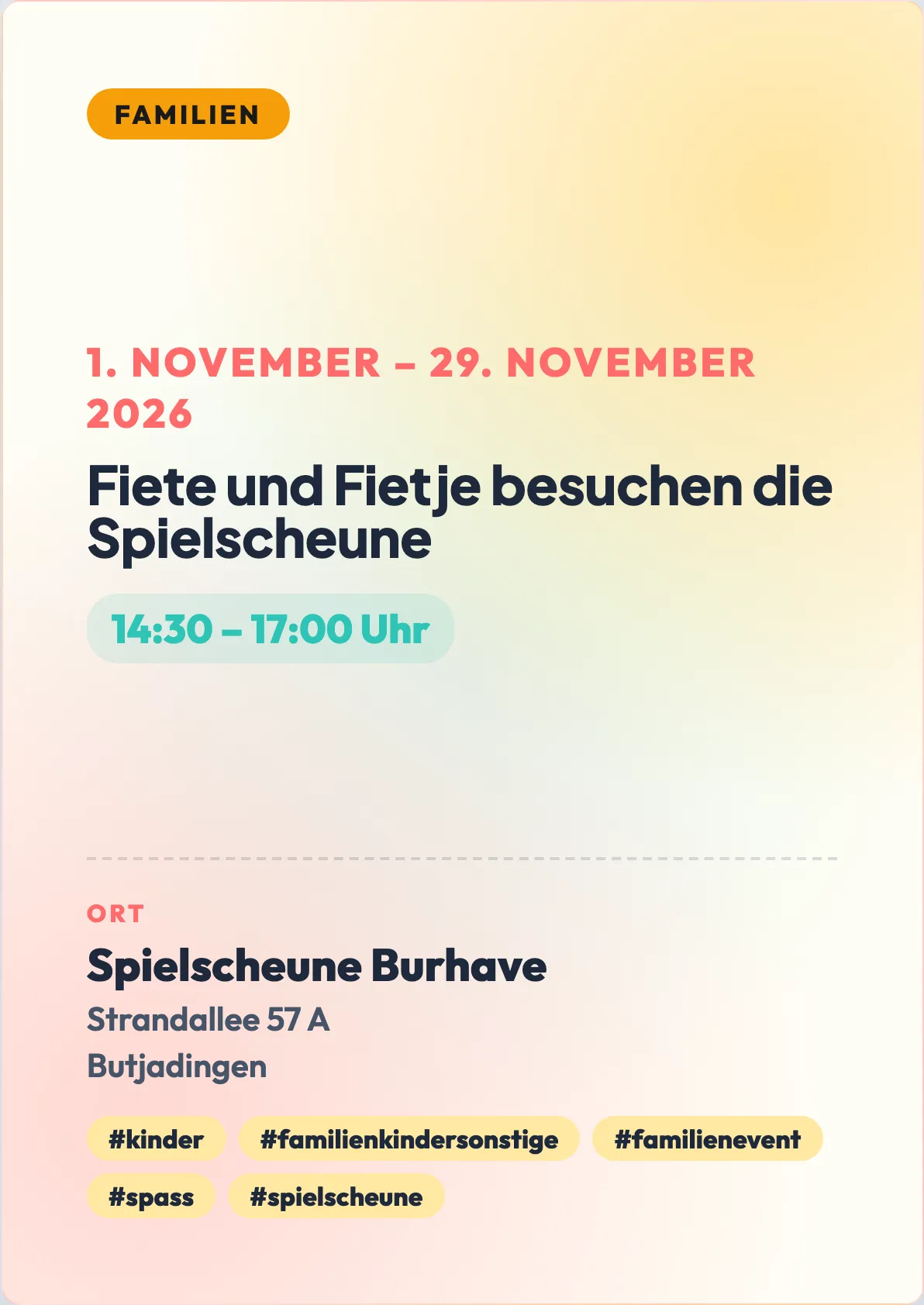 Veranstaltungsflyer