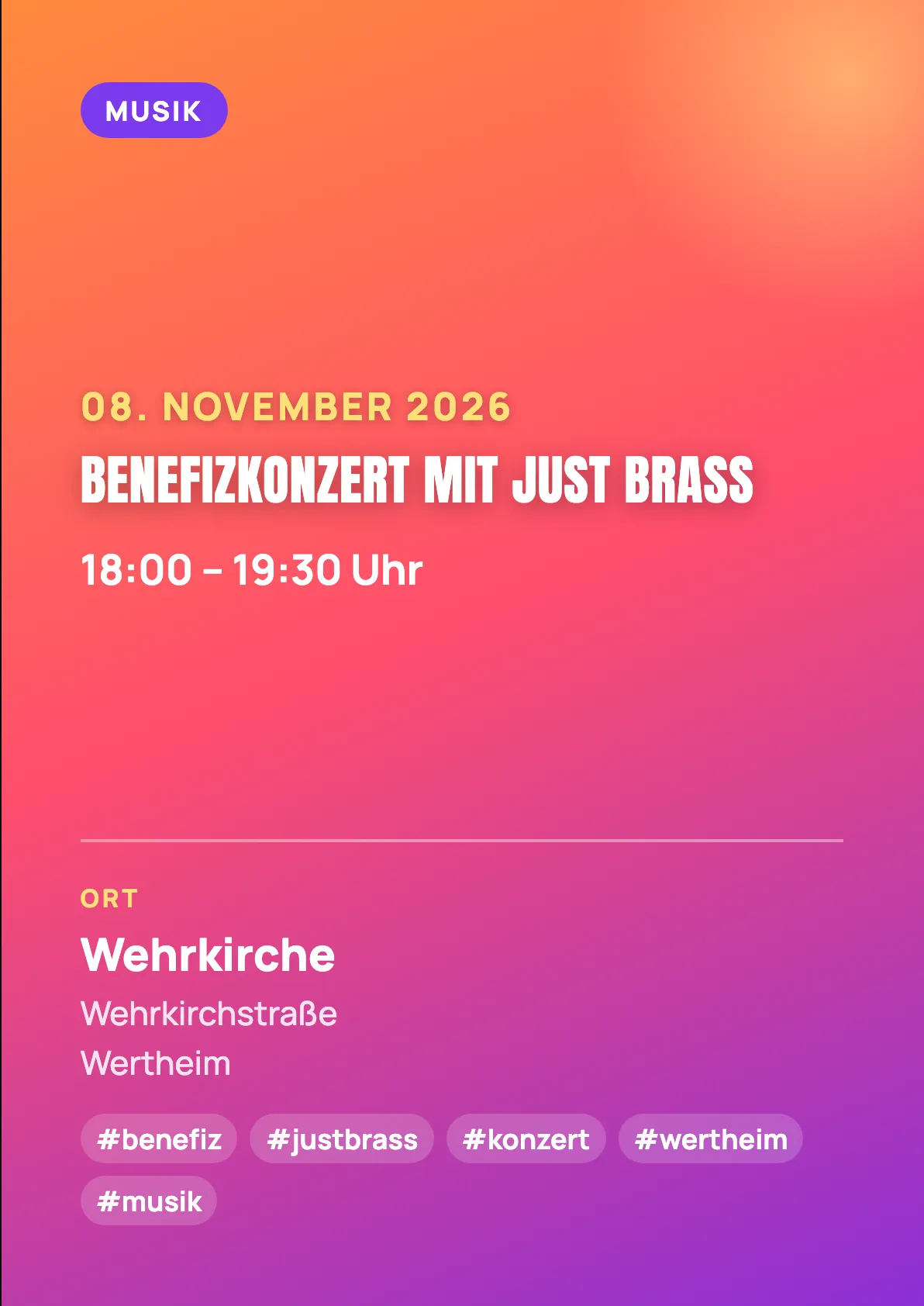 Veranstaltungsflyer