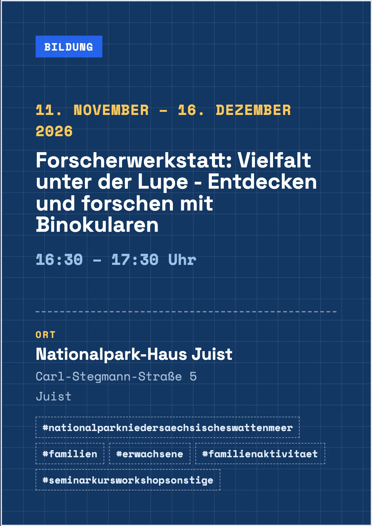 Veranstaltungsflyer
