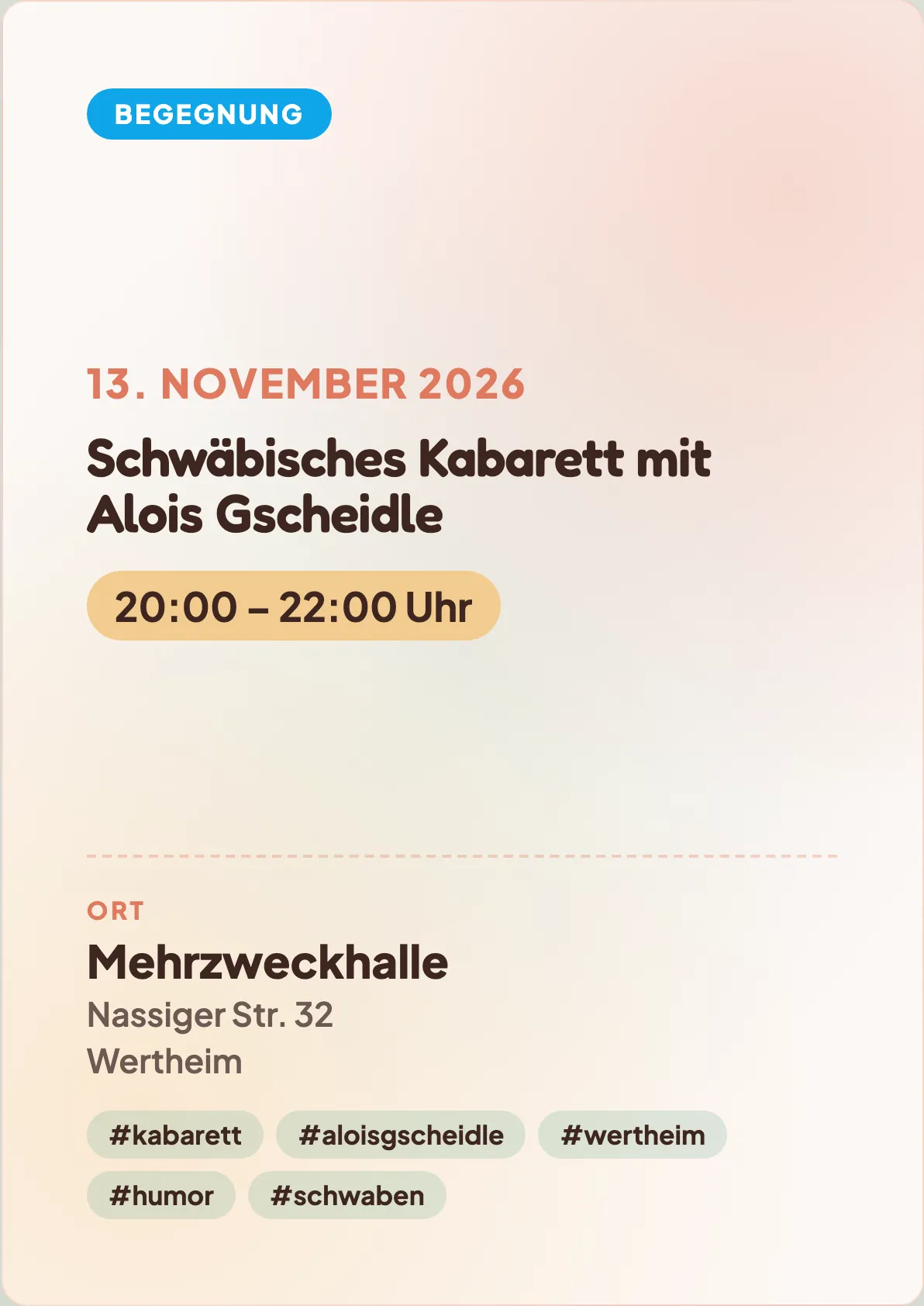 Veranstaltungsflyer