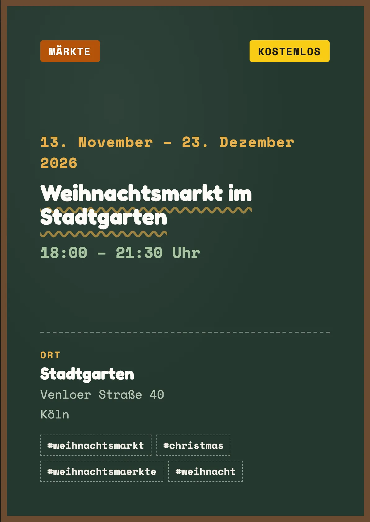 Veranstaltungsflyer