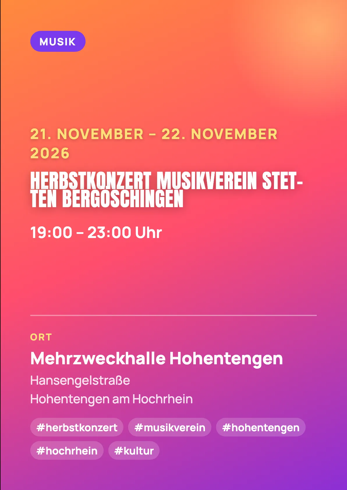 Veranstaltungsflyer