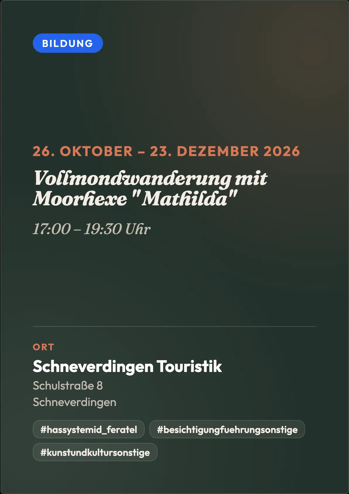 Veranstaltungsflyer