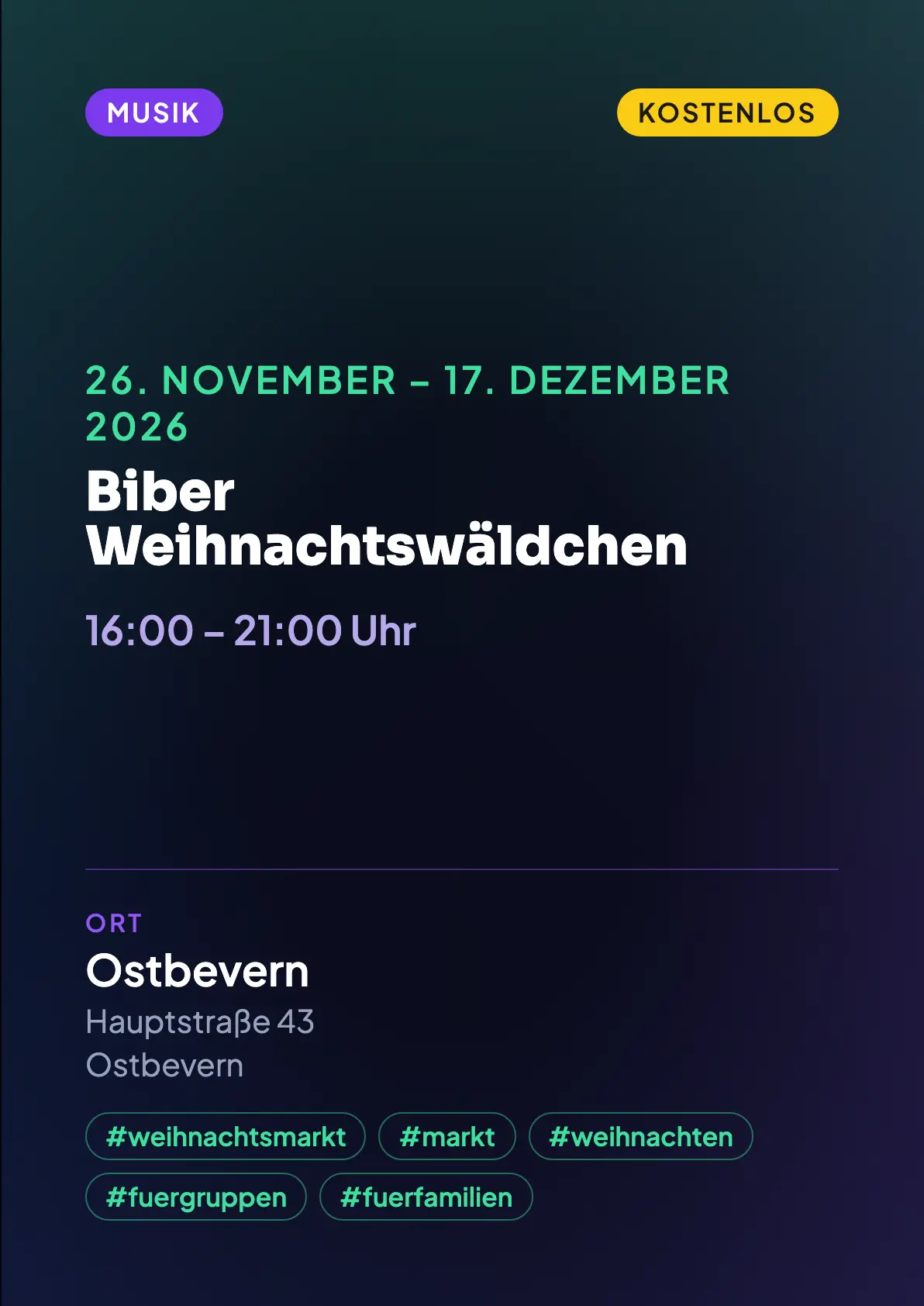 Veranstaltungsflyer
