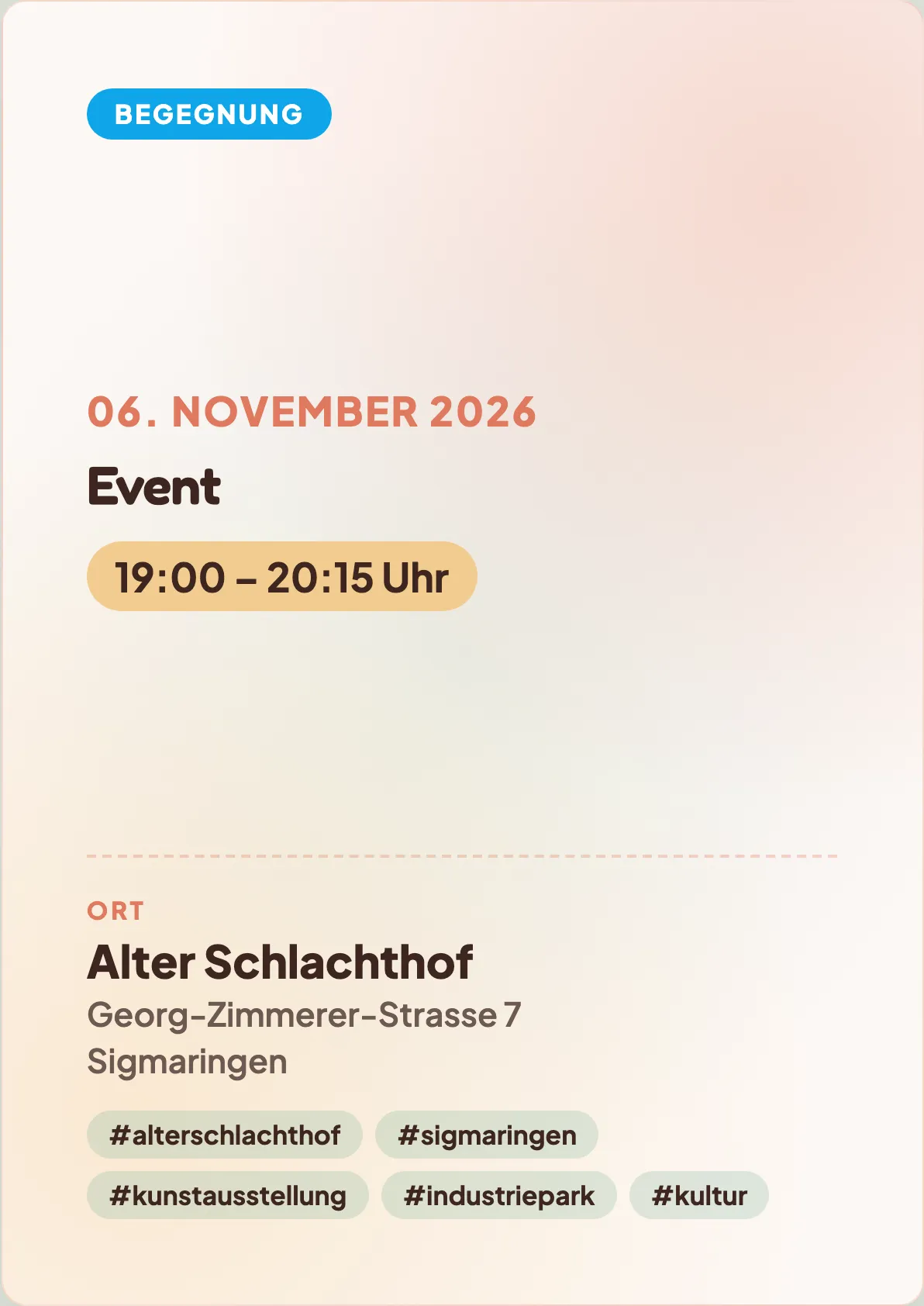 Veranstaltungsflyer