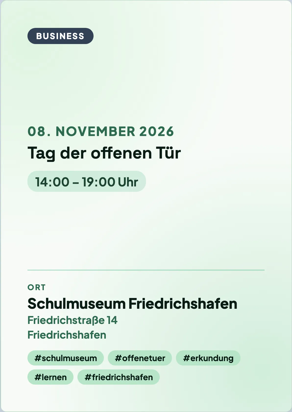 Veranstaltungsflyer