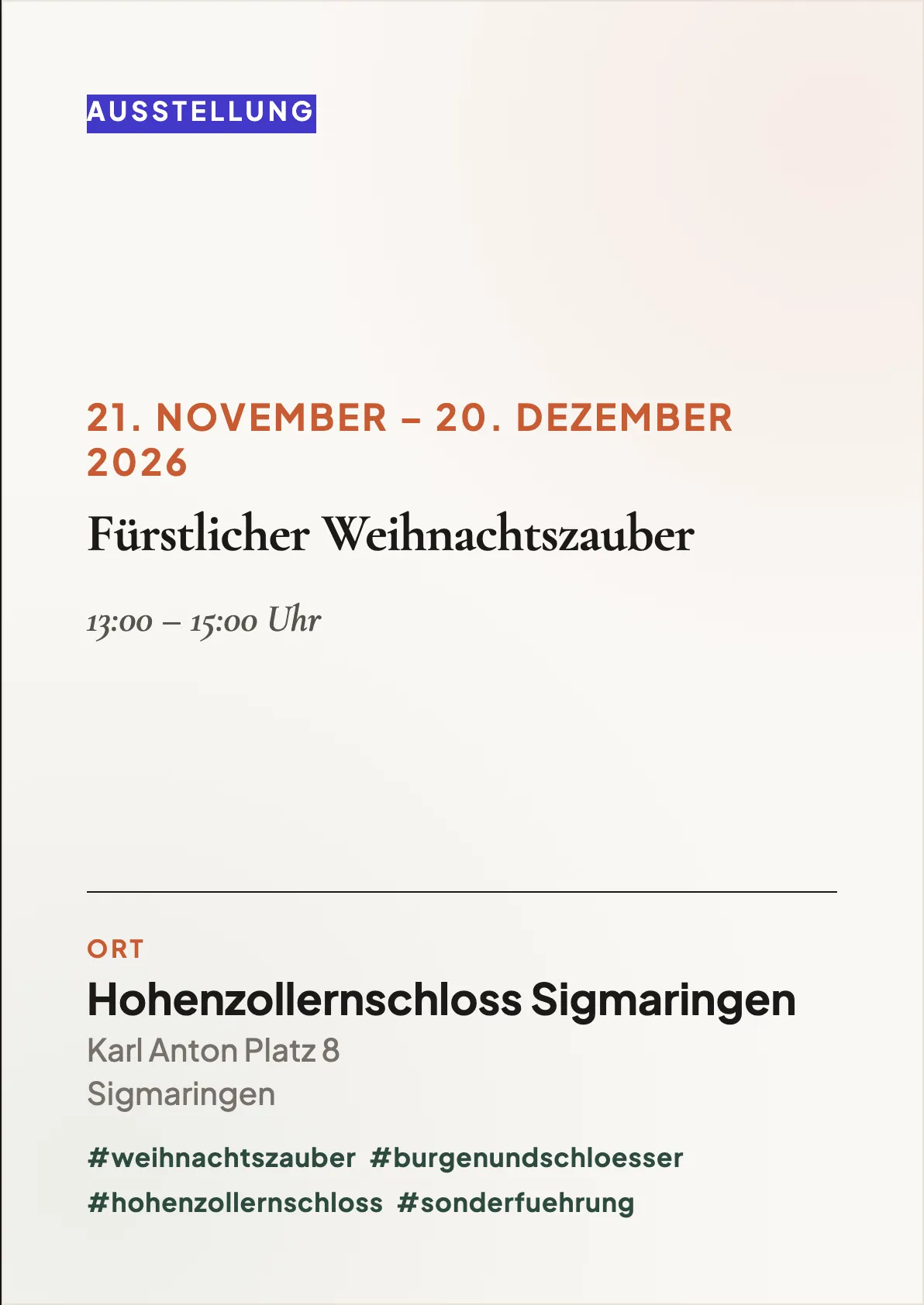 Veranstaltungsflyer