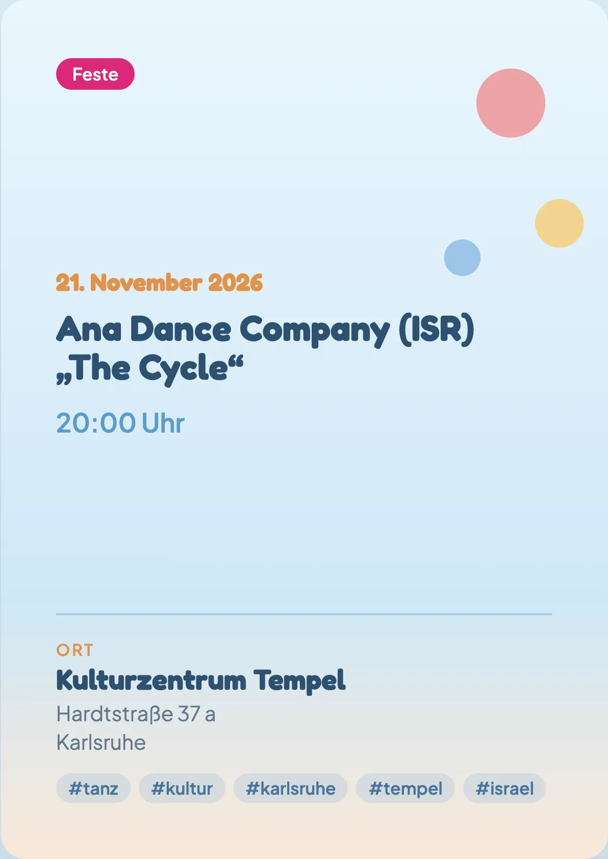 Veranstaltungsflyer