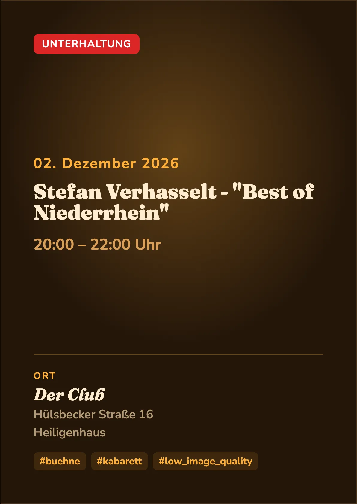 Veranstaltungsflyer
