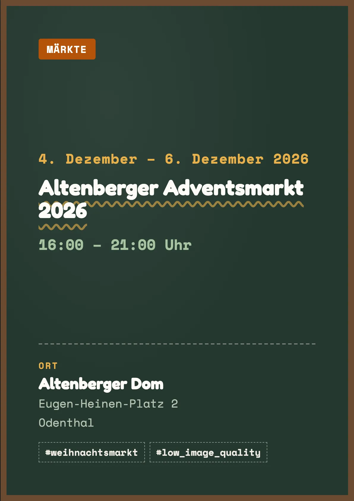 Veranstaltungsflyer